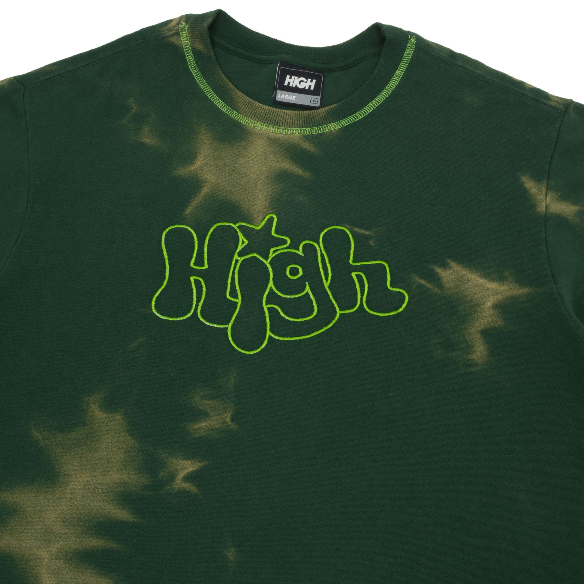 Dyed Crewneck Bubbly Green