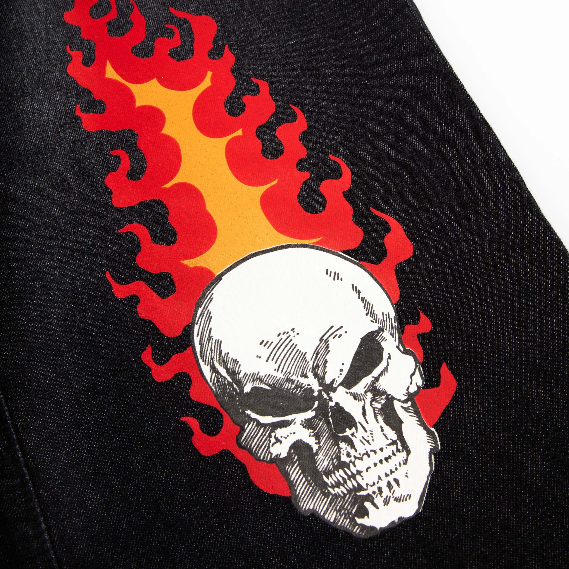 Ghost Rider Jeans Pants Black
