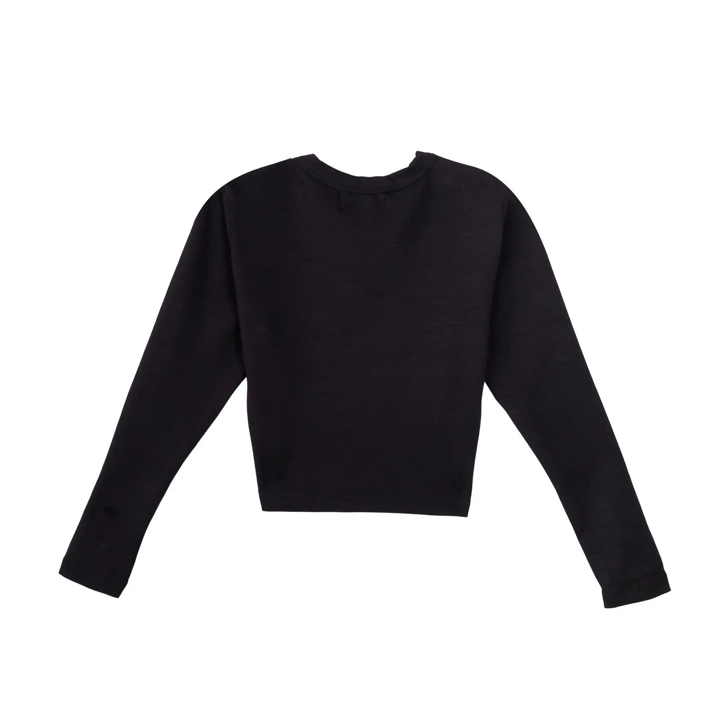 Girlz Long Sleeve Heart Black