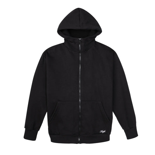 Hoodie Waffle Black