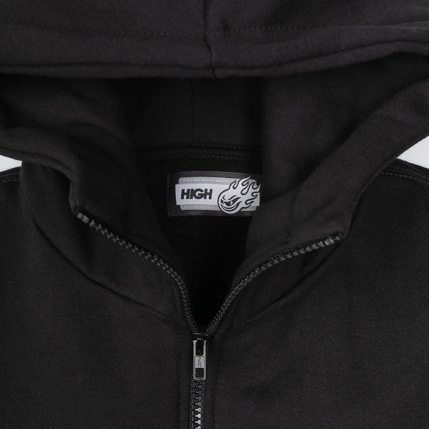 Hoodie Waffle Black