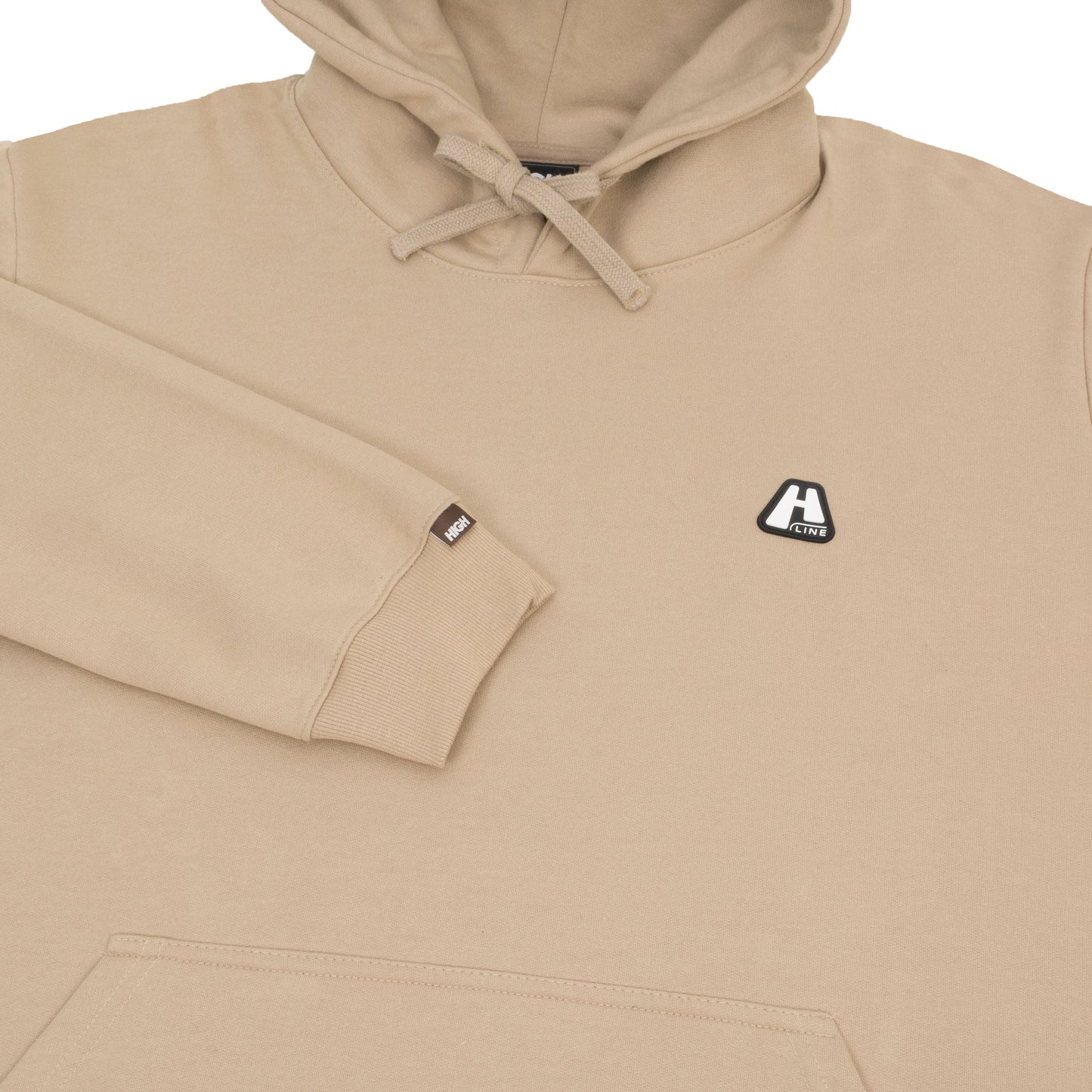 Hoodie Logo Line Beige