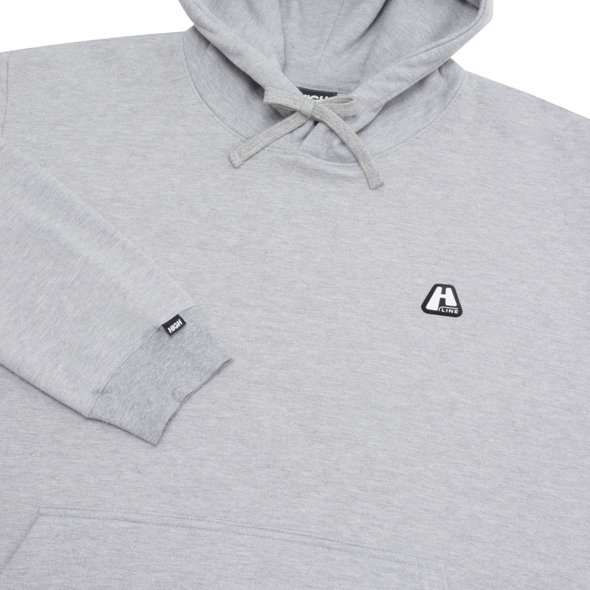 Hoodie Logo Line Heather Grey