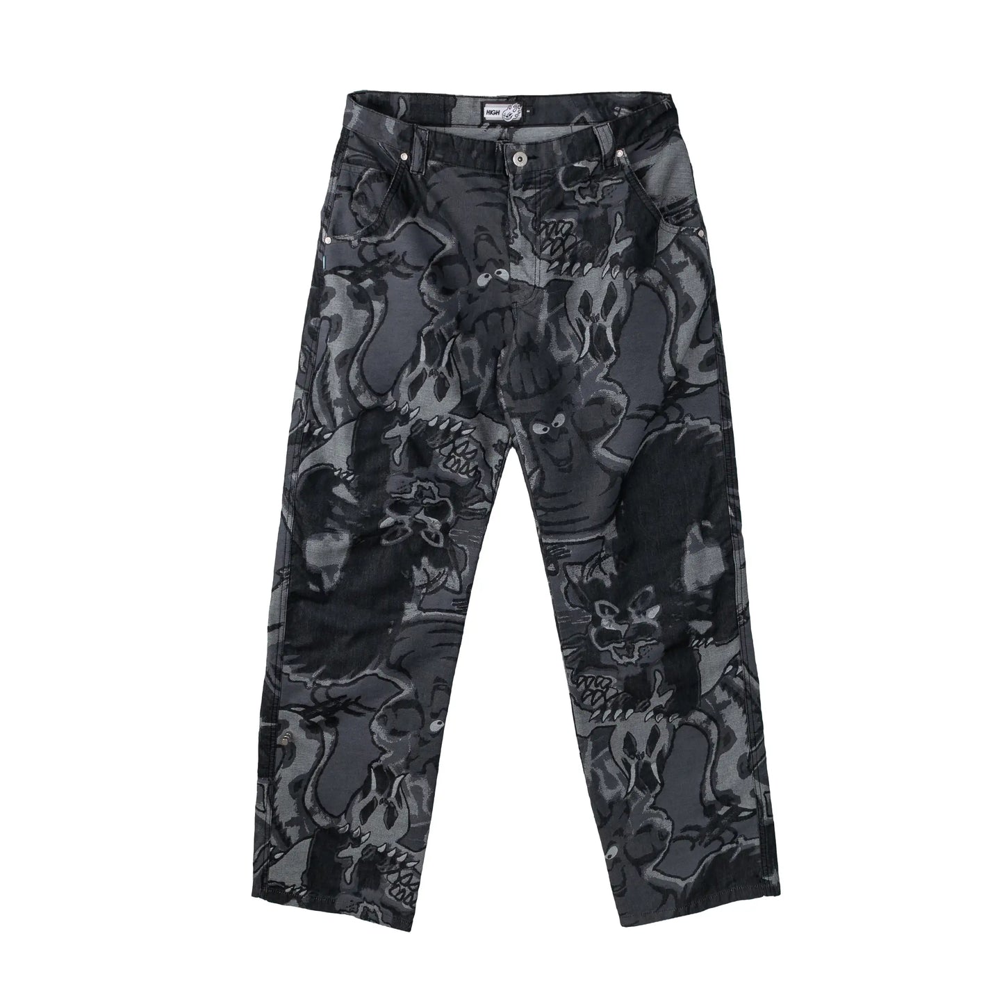 Jacquard Pants Black