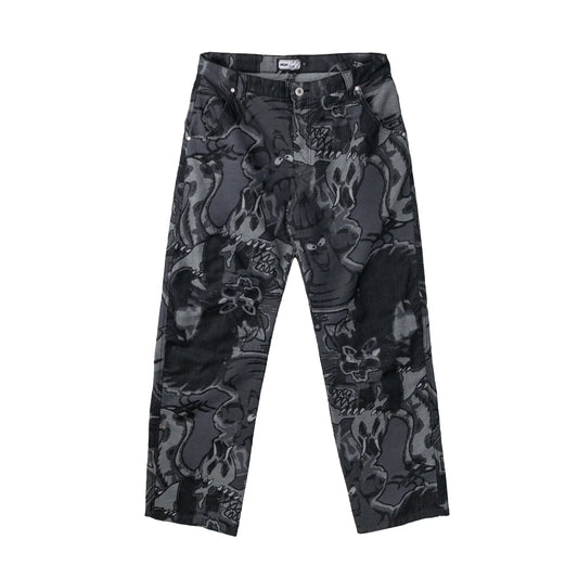 Jacquard Pants Black