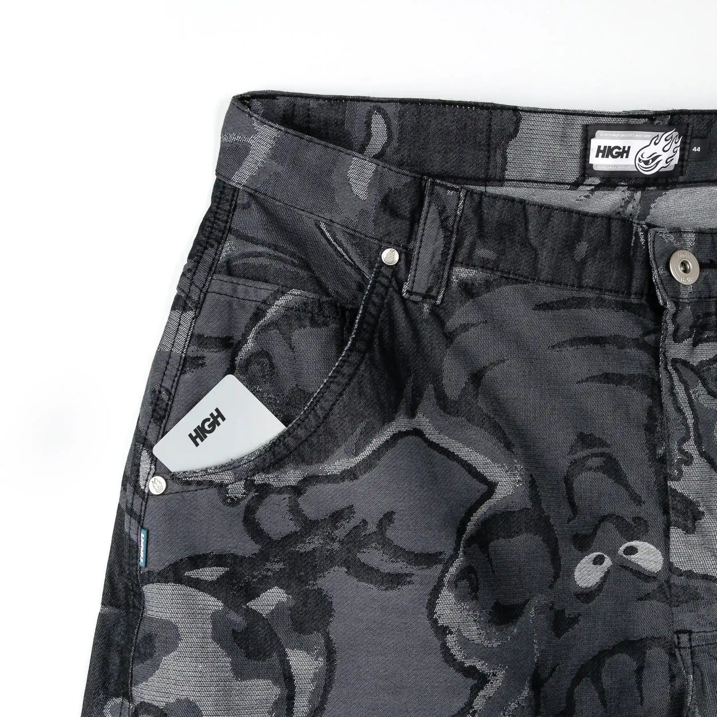 Jacquard Pants Black