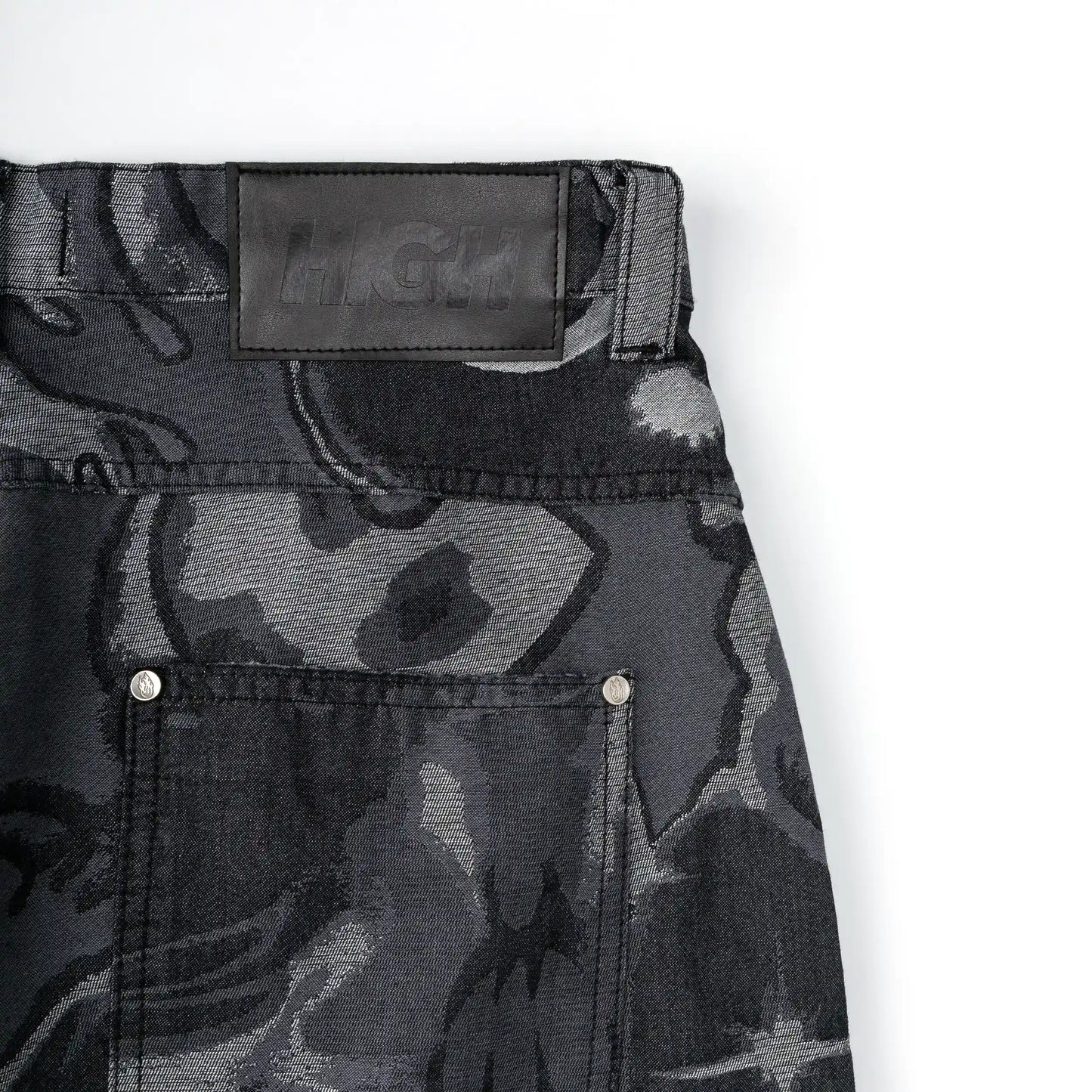 Jacquard Pants Black