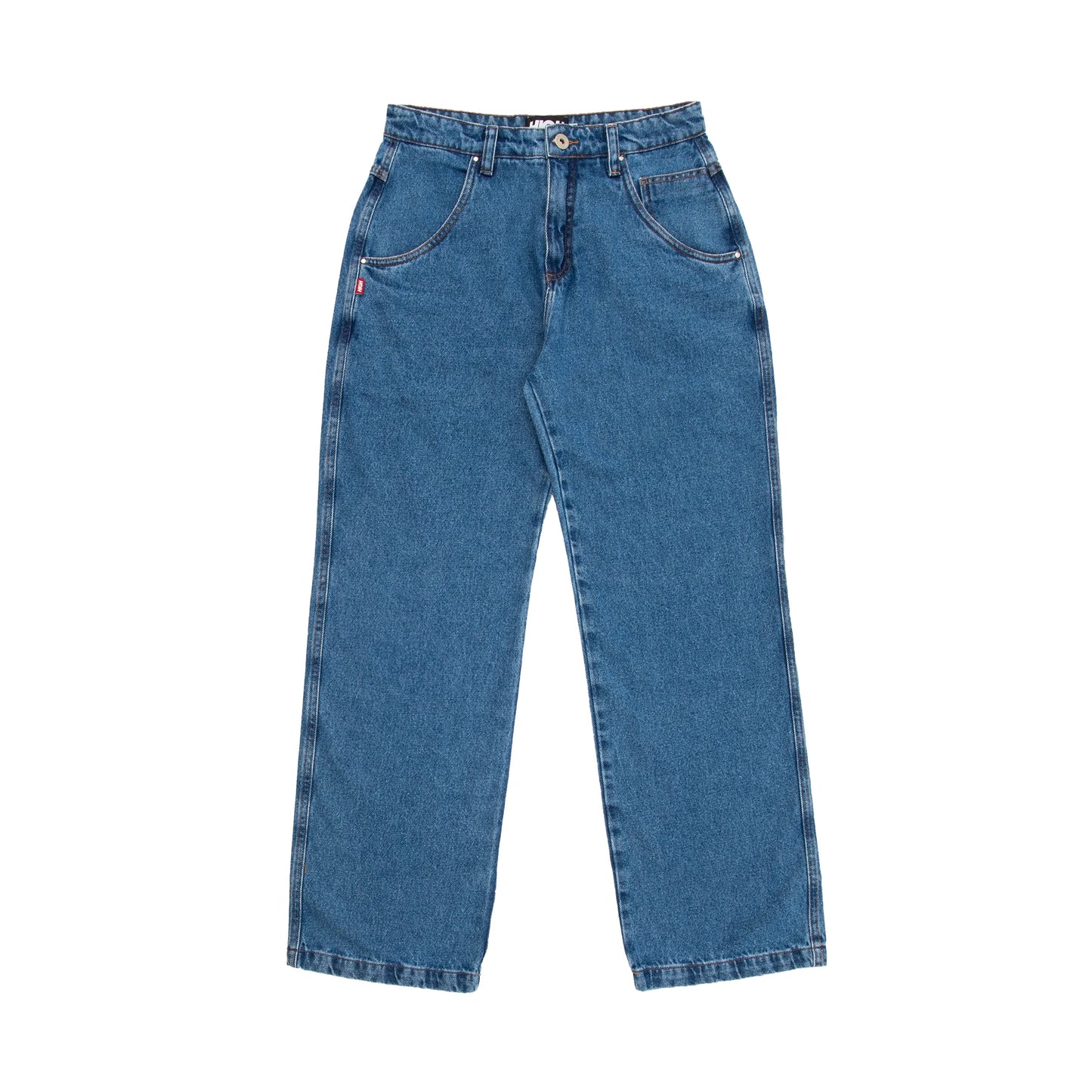 Jeans Pants Logo Line Blue