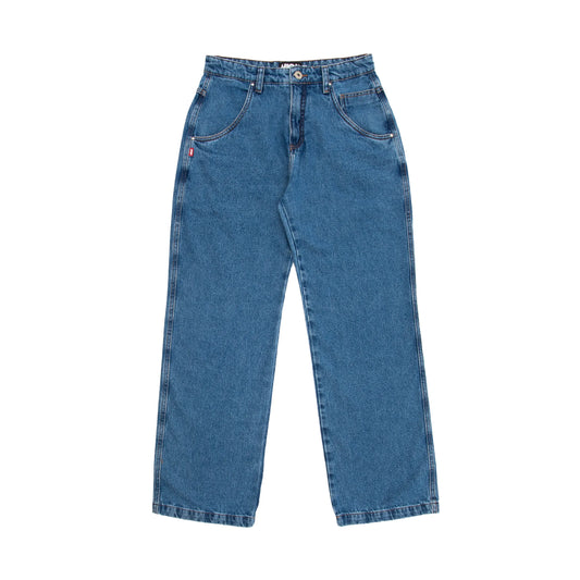 Jeans Pants Logo Line Blue