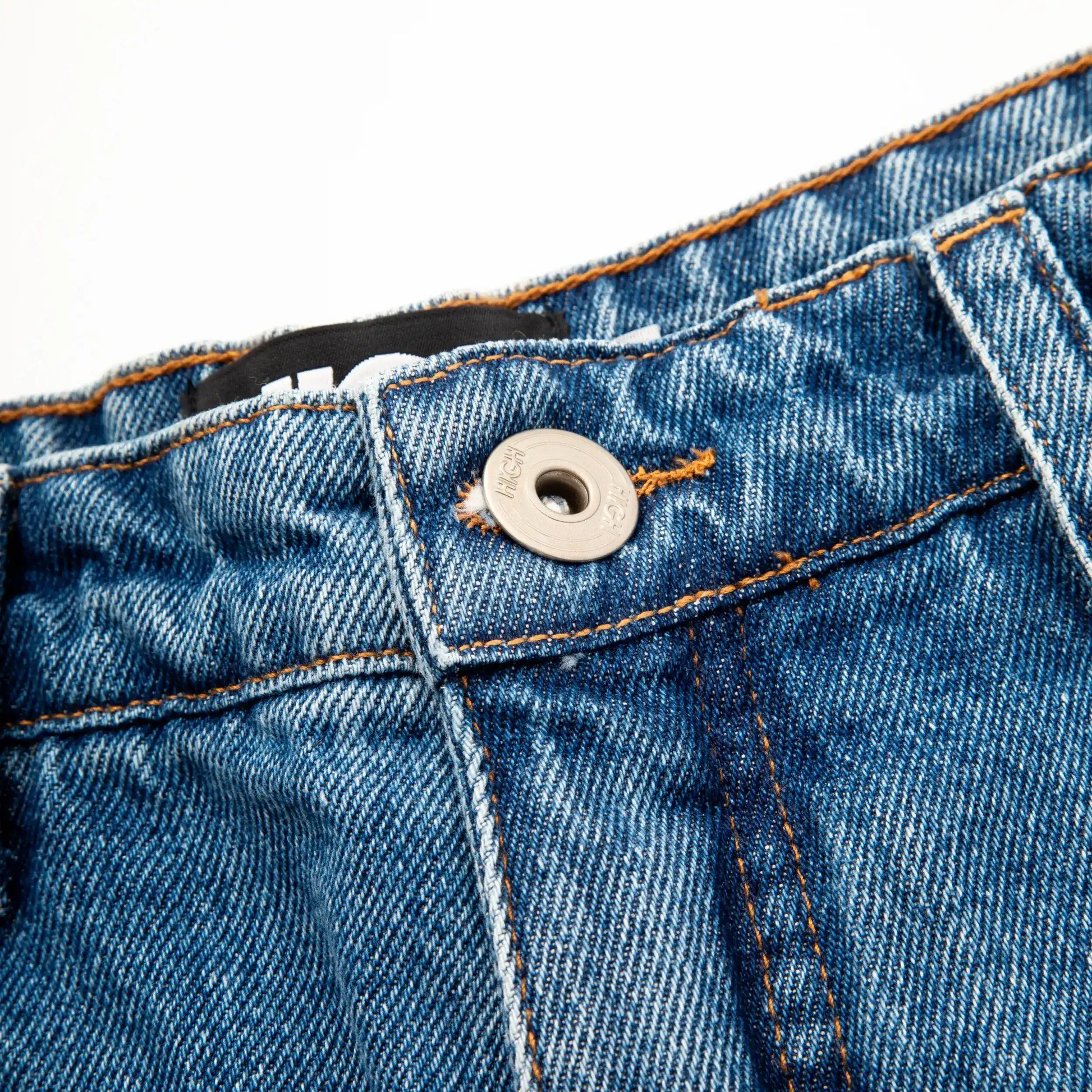 Jeans Pants Logo Line Blue