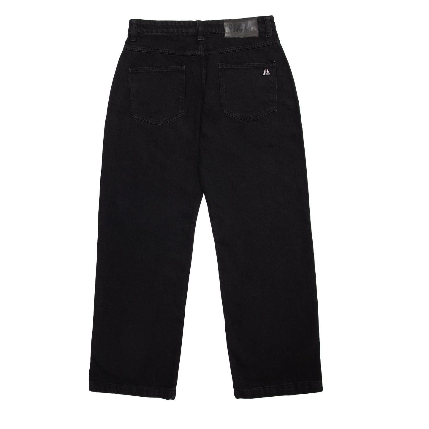 Jeans Pants Logo Line Black