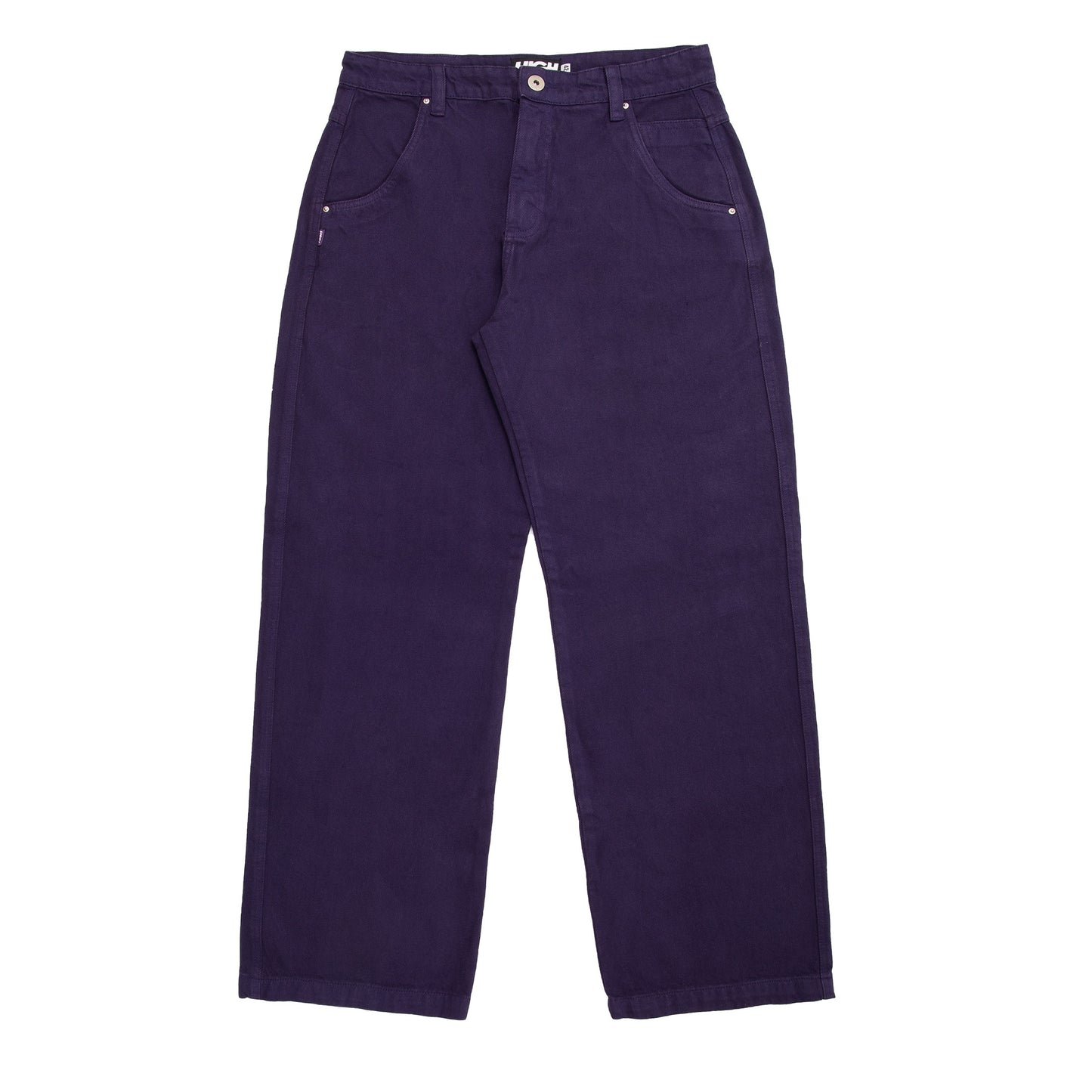 Jeans Pants Logo Line Purple