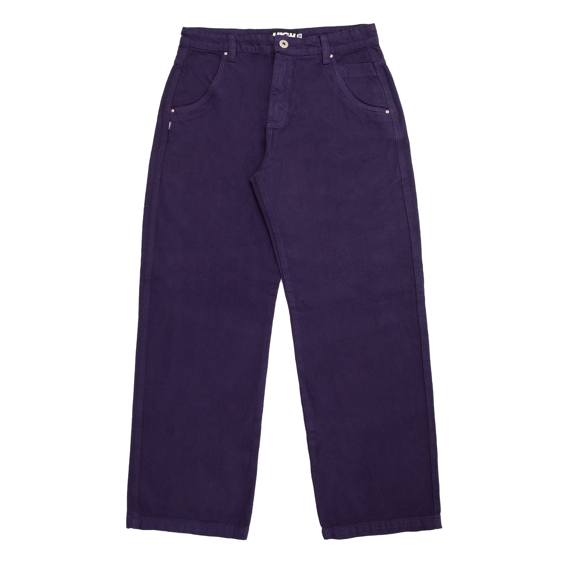 Jeans Pants Logo Line Purple