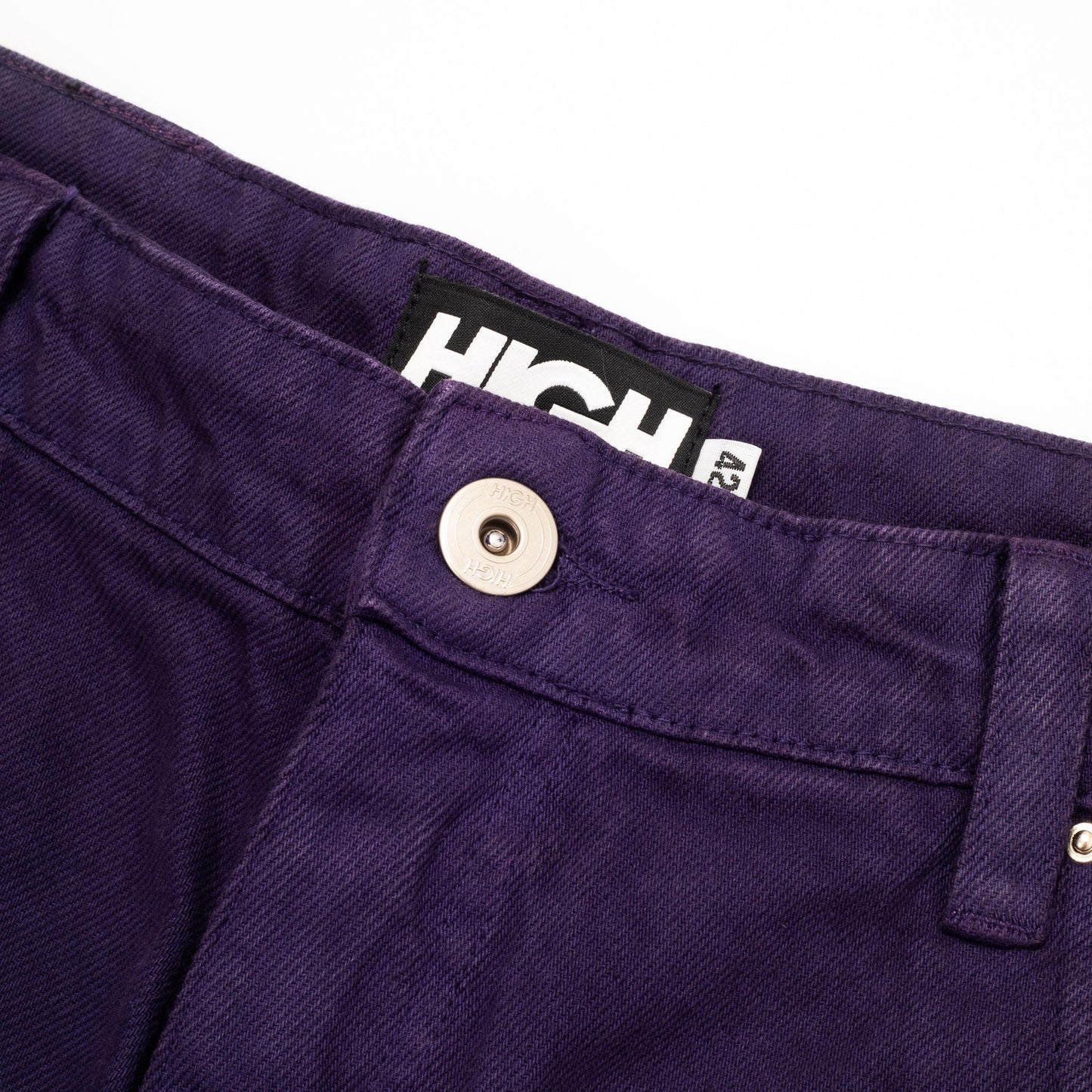 Jeans Pants Logo Line Purple