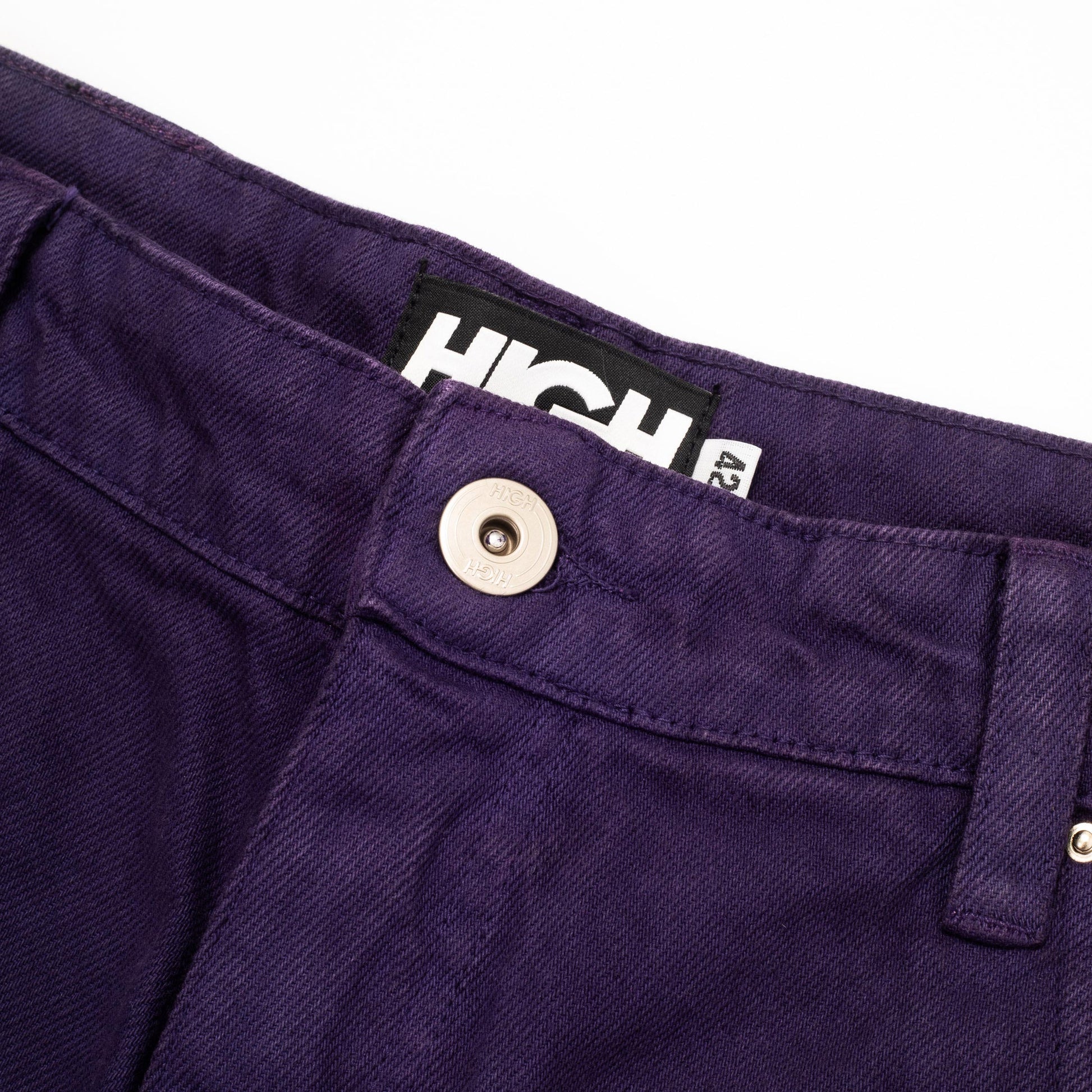 Jeans Pants Logo Line Purple