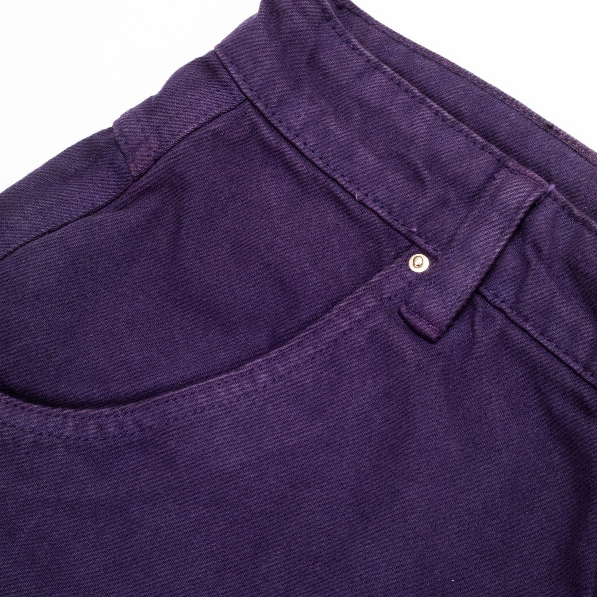 Jeans Pants Logo Line Purple