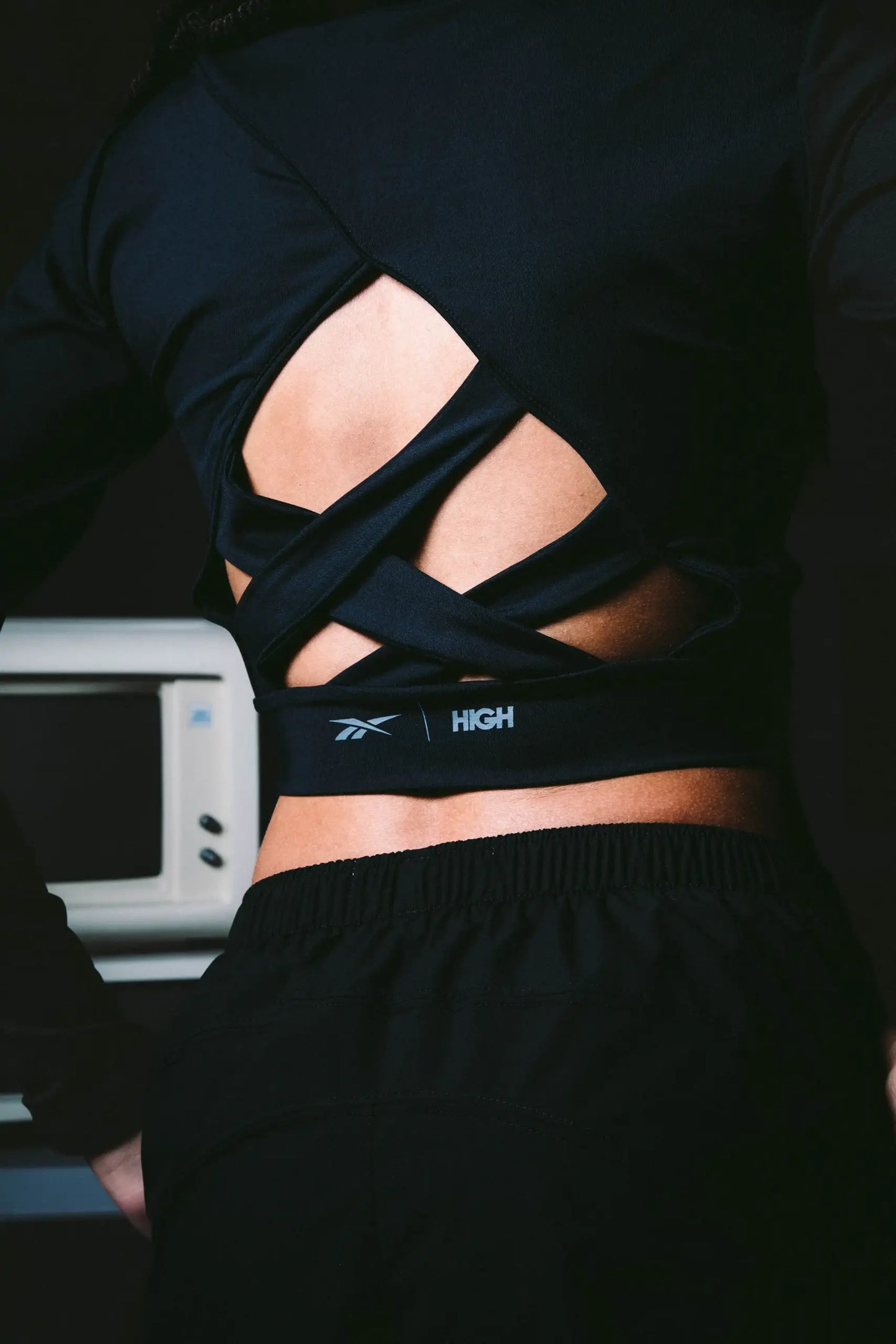 Top High X Reebok Black