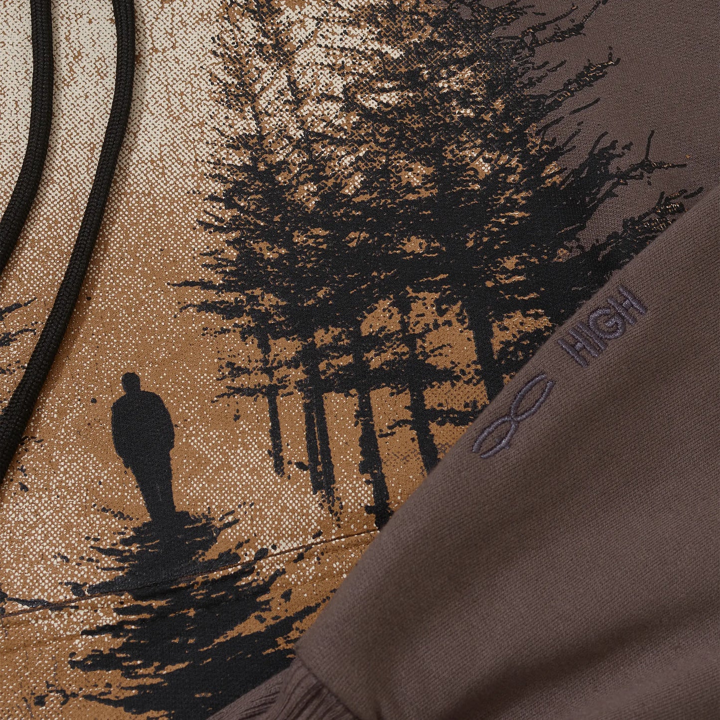 Mask Hoodie Overview Grey