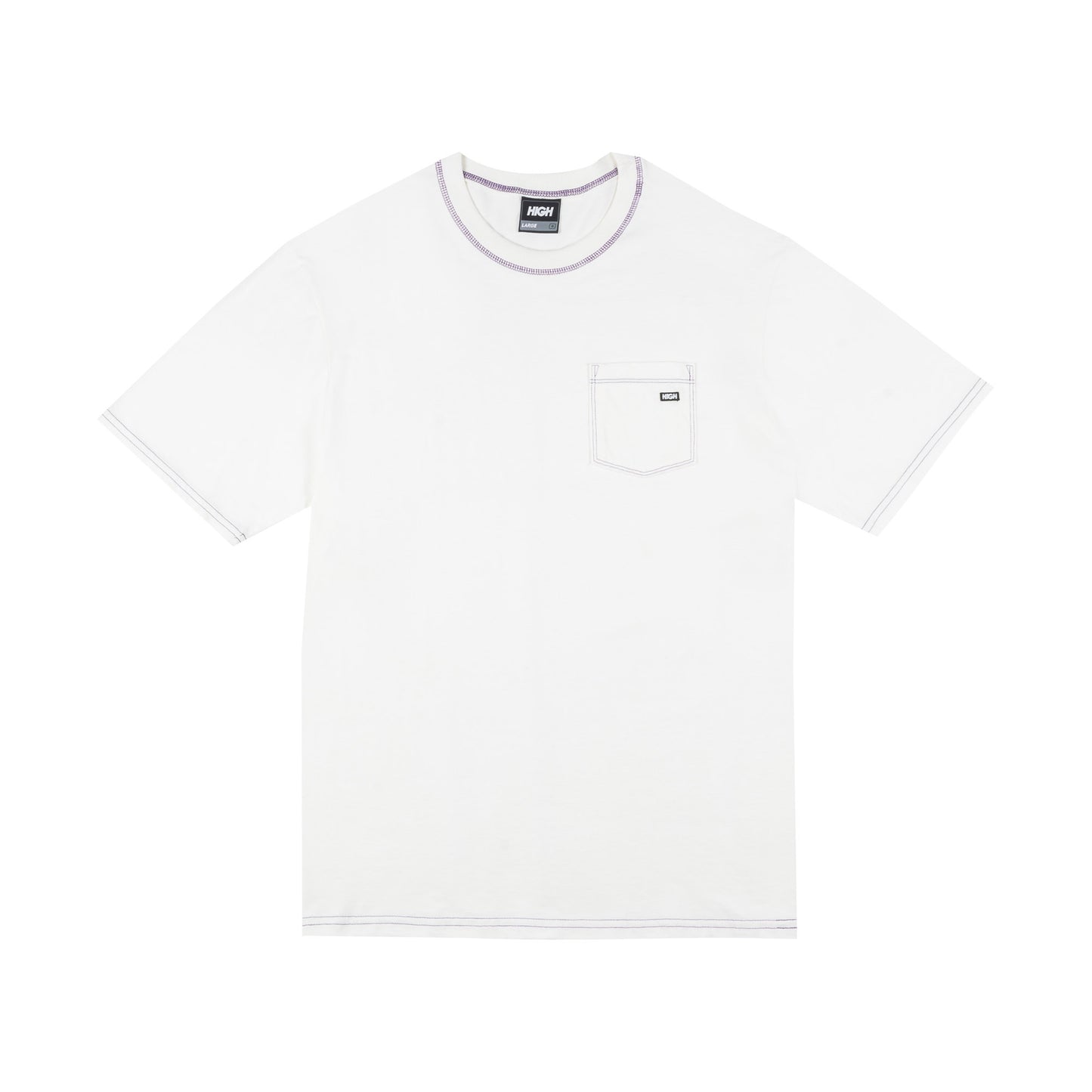 Pocket Tee Colored White