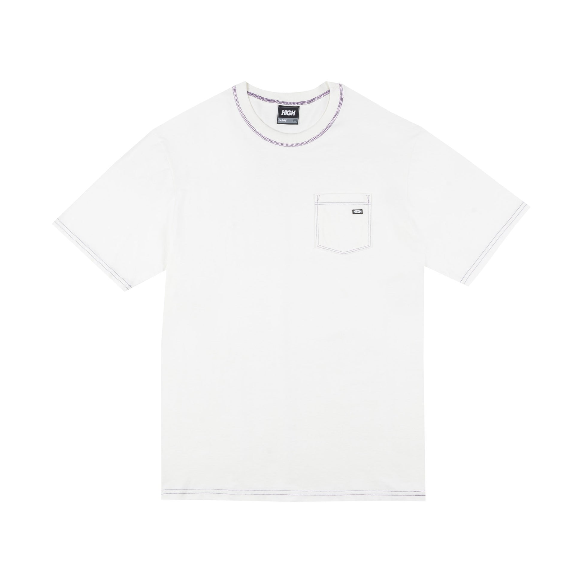 Pocket Tee Colored White