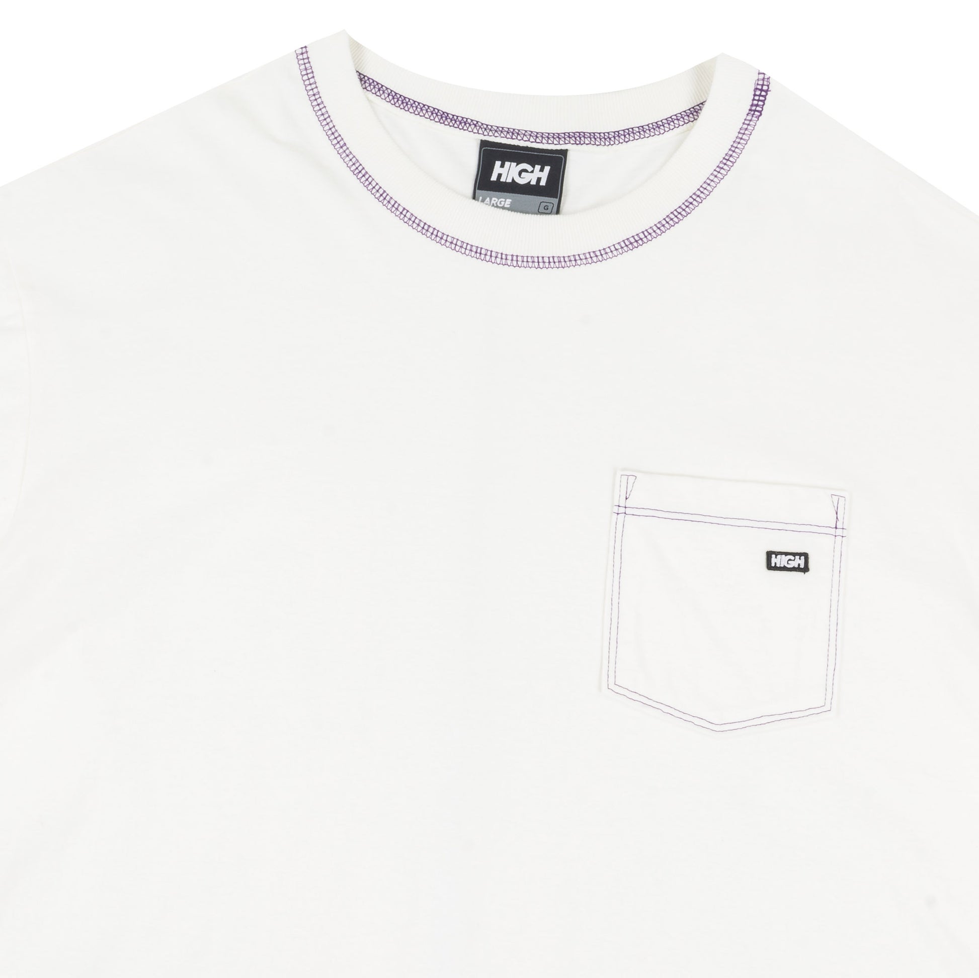 Pocket Tee Colored White