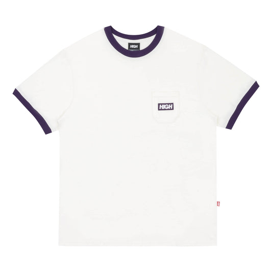 Pocket Tee White/Purple