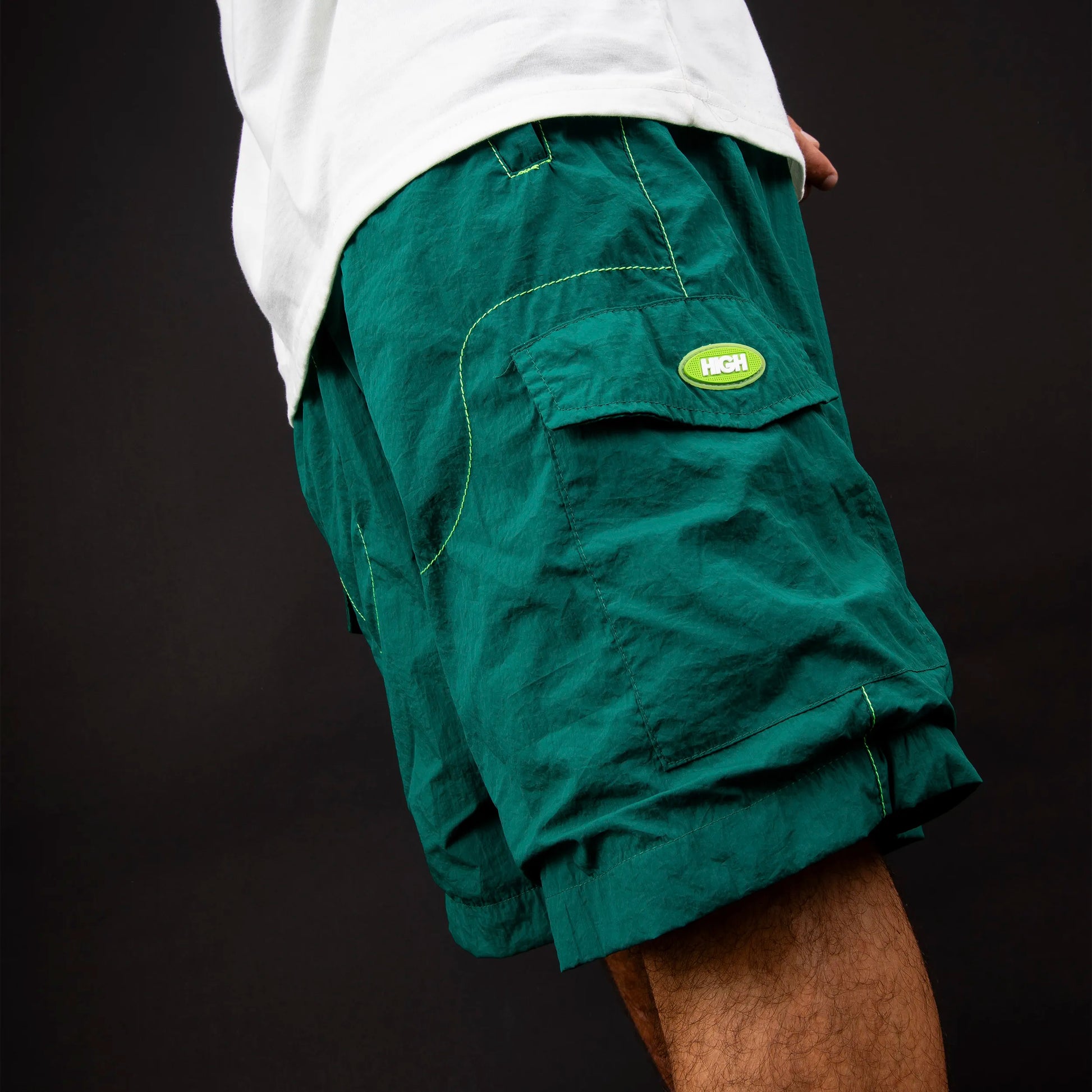 Backstitch Shorts Night Green