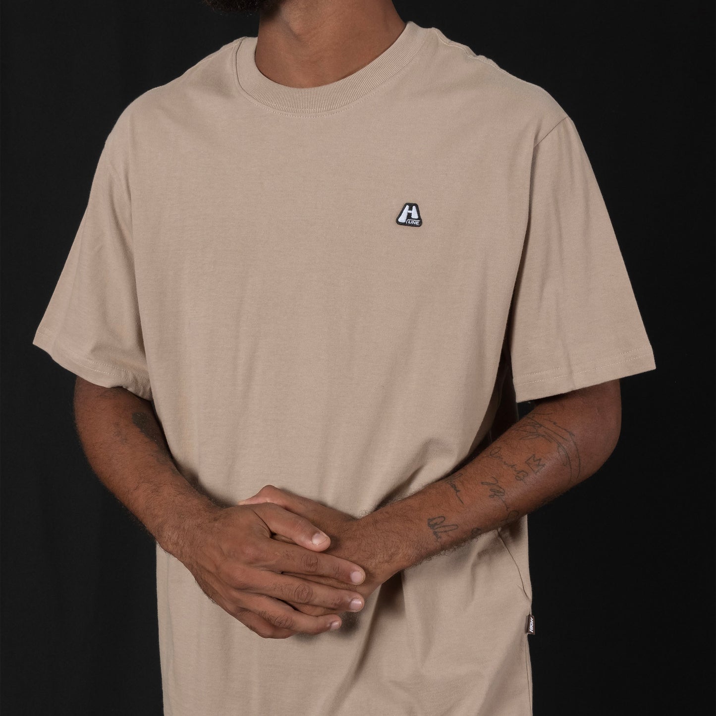 Tee Logo Line Beige
