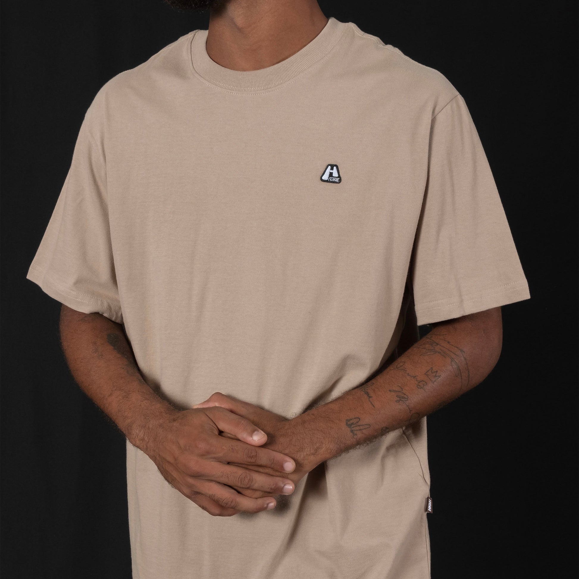 Tee Logo Line Beige