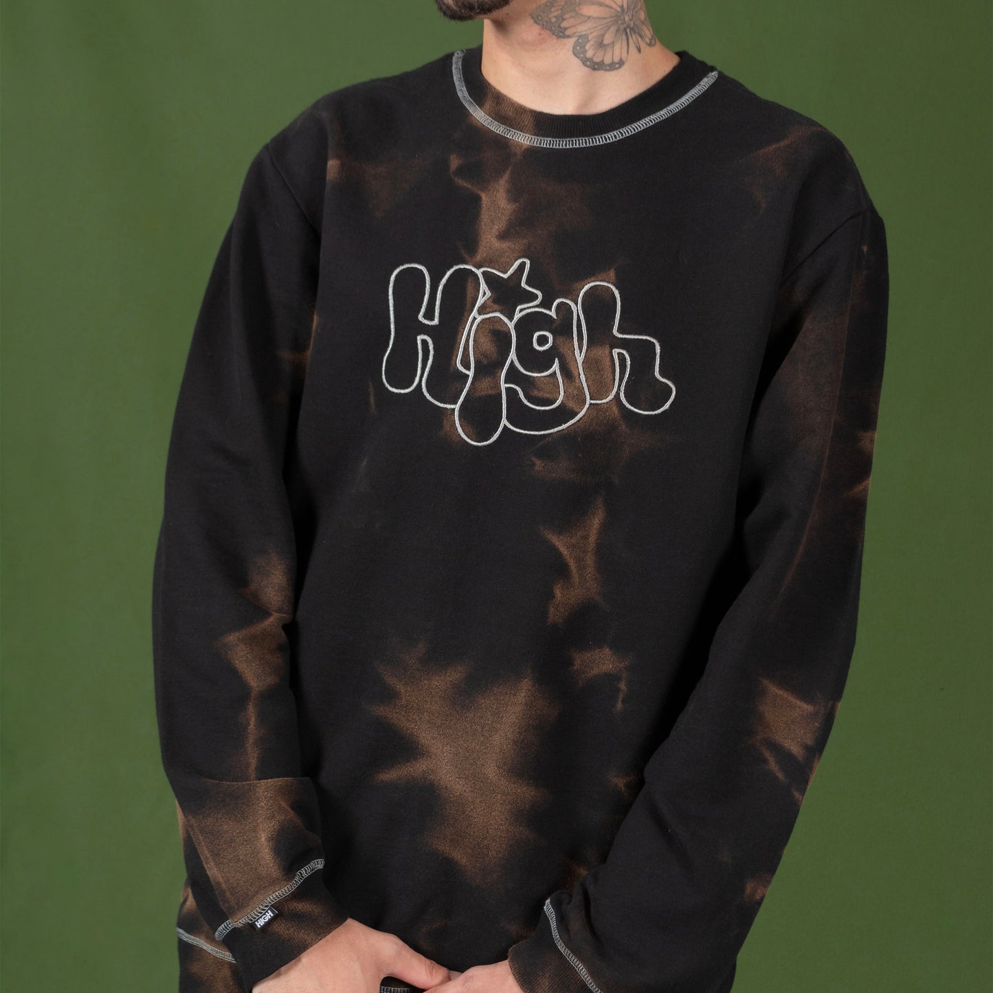 Dyed Crewneck Bubbly Black