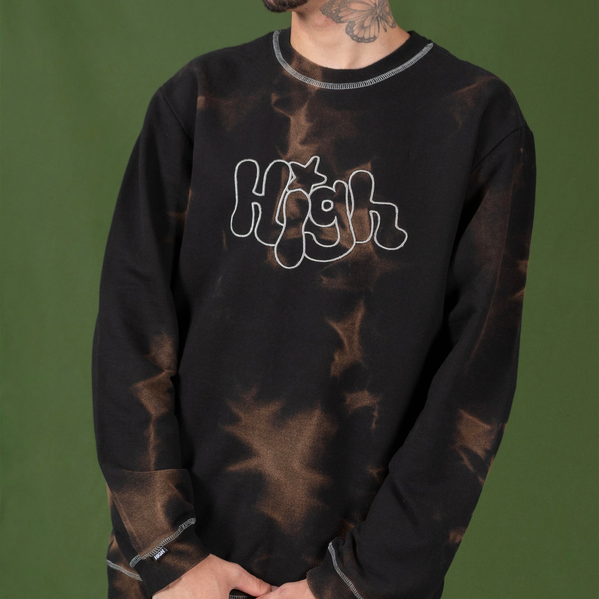 Dyed Crewneck Bubbly Black