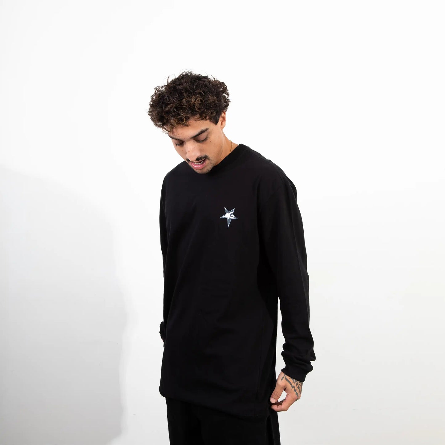 Longsleeve Stars Black
