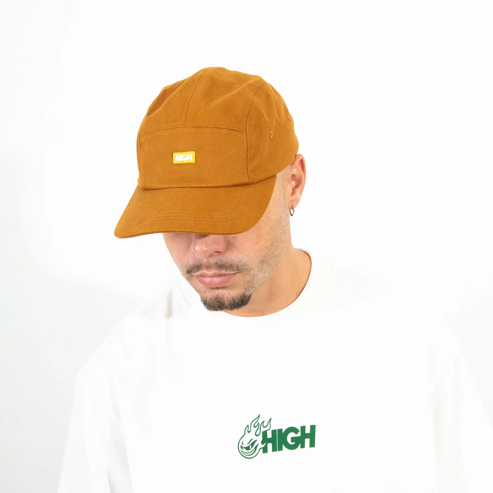 Twill 5 Panel Patch Mustard