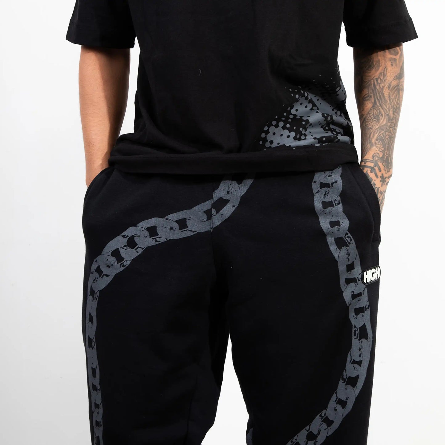 Sweatpants Chain Black