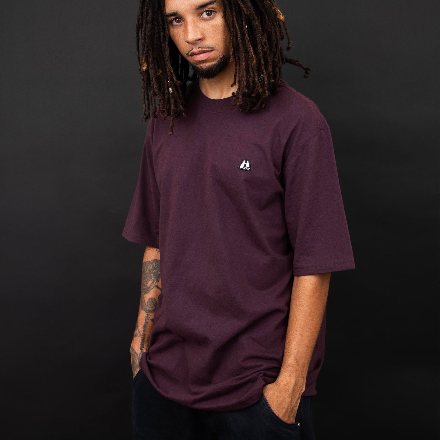 Tee Logo Line Brown