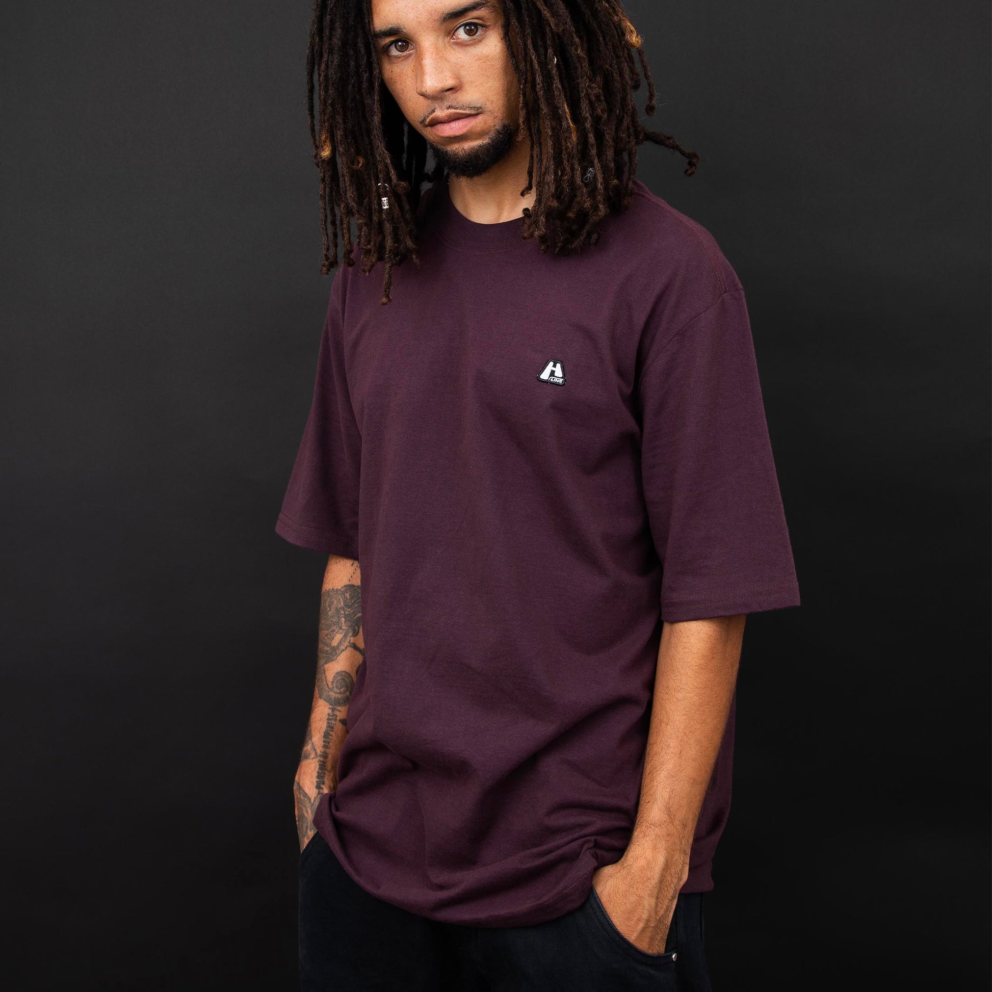 Tee Logo Line Brown