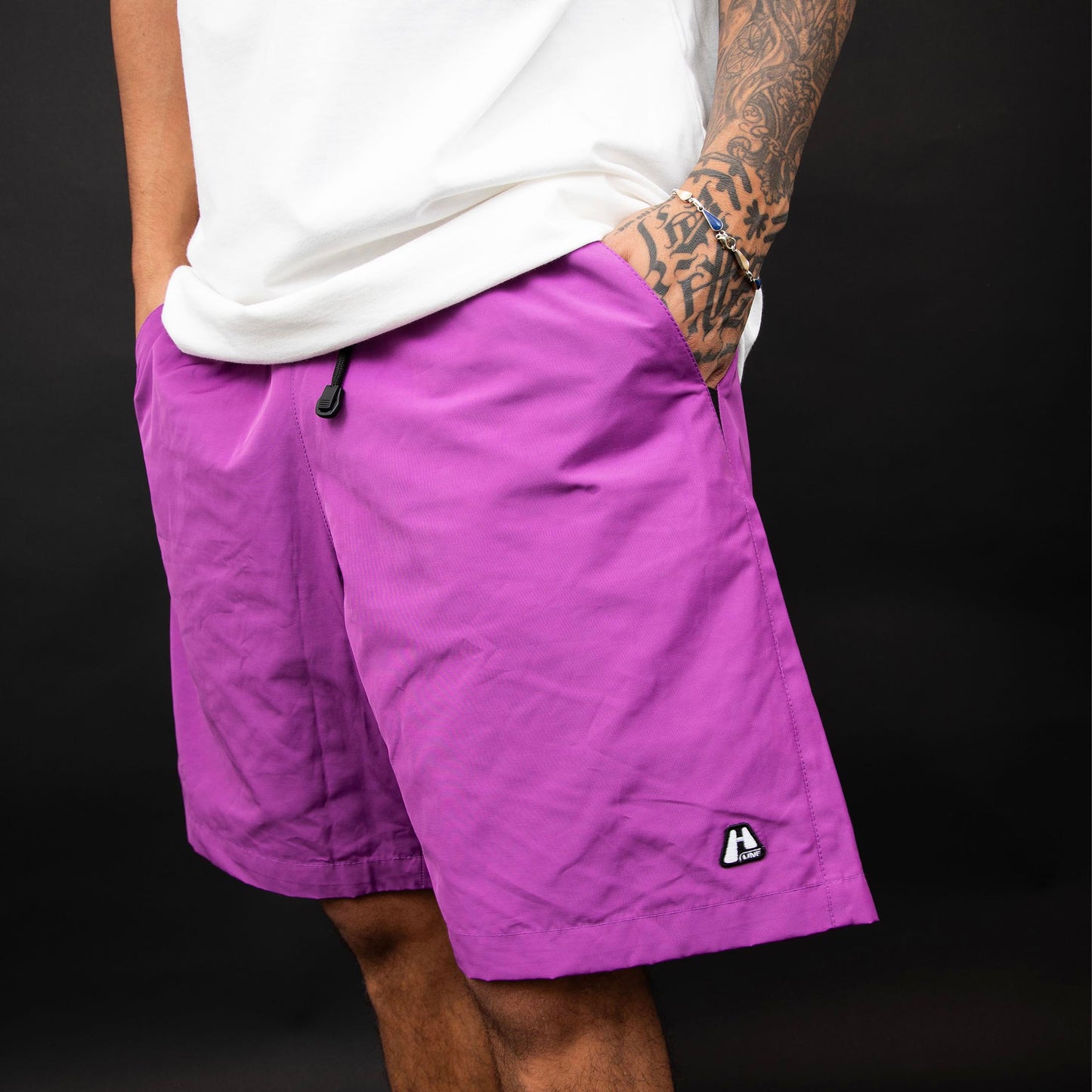 Shorts Logo Line Purple