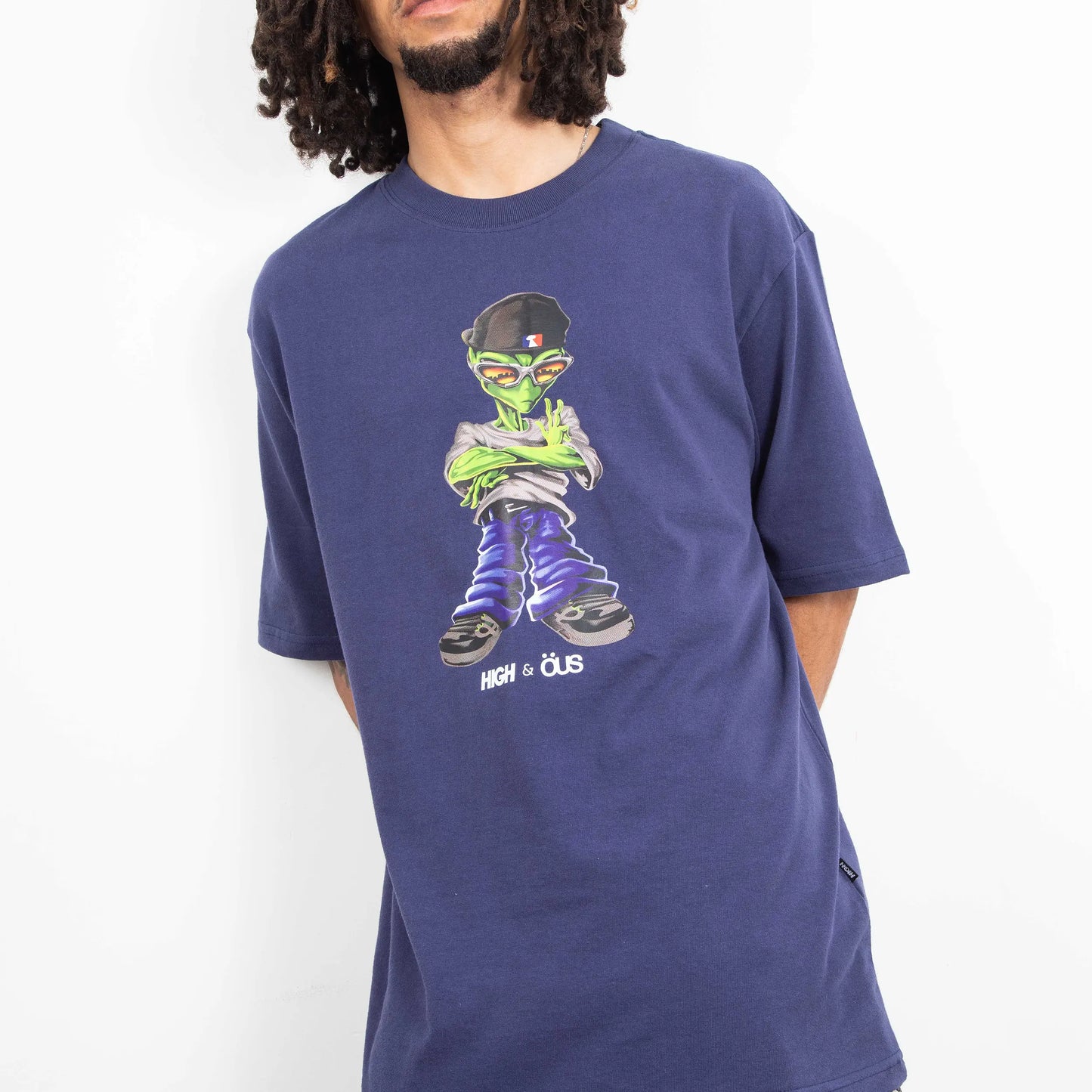 Alien High &amp; ÖUS T-Shirt Navy