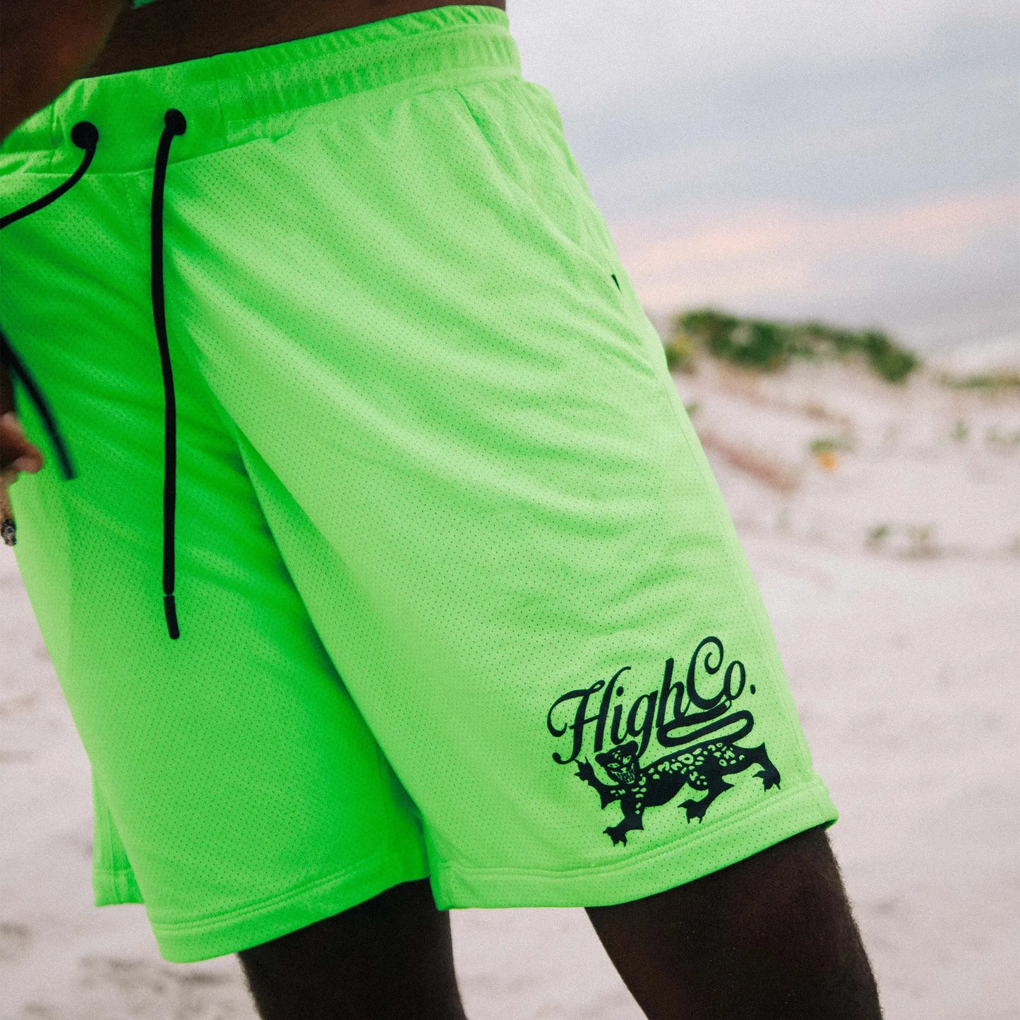 Mesh Shorts High X Survival Lemon