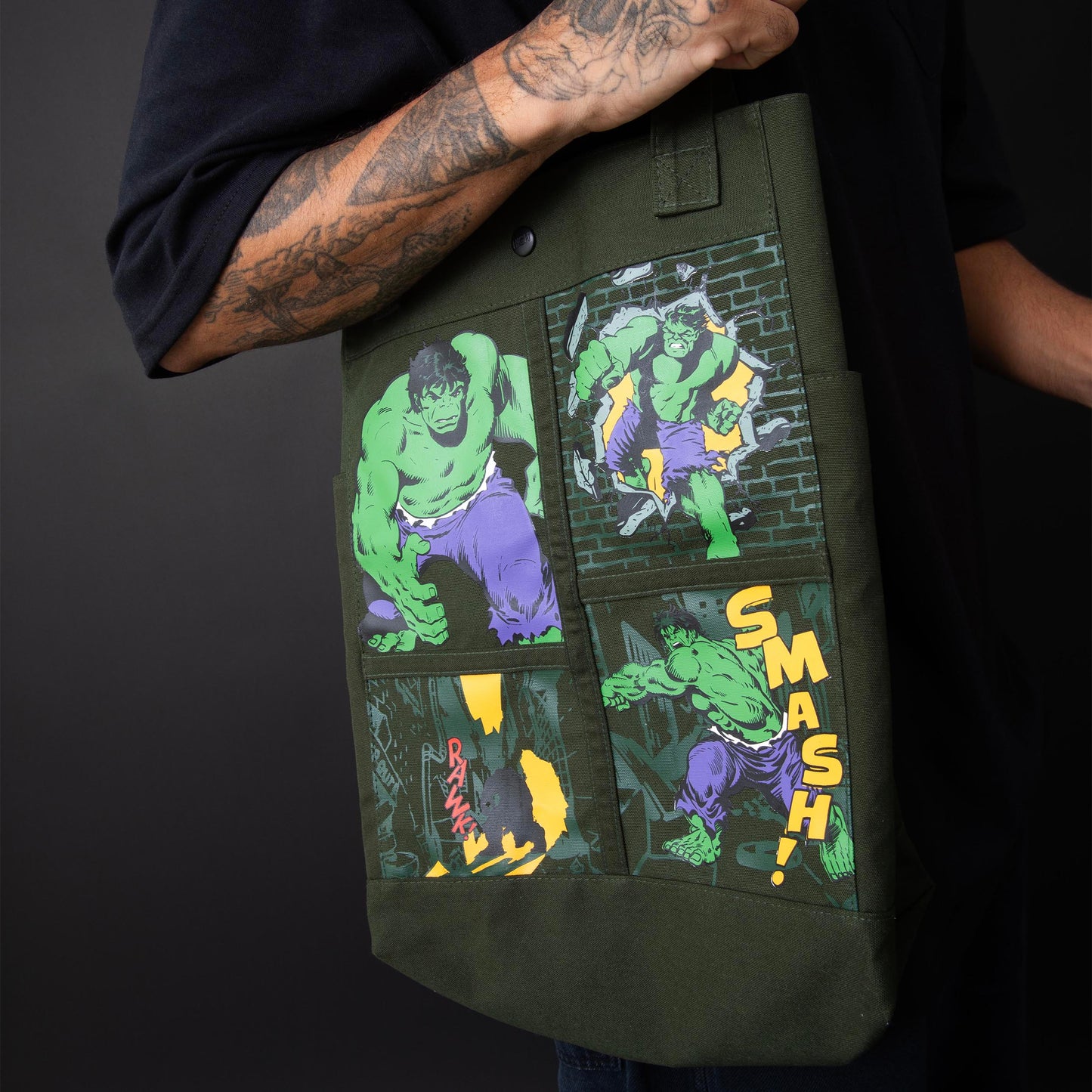 Tote Bag Hulk Green