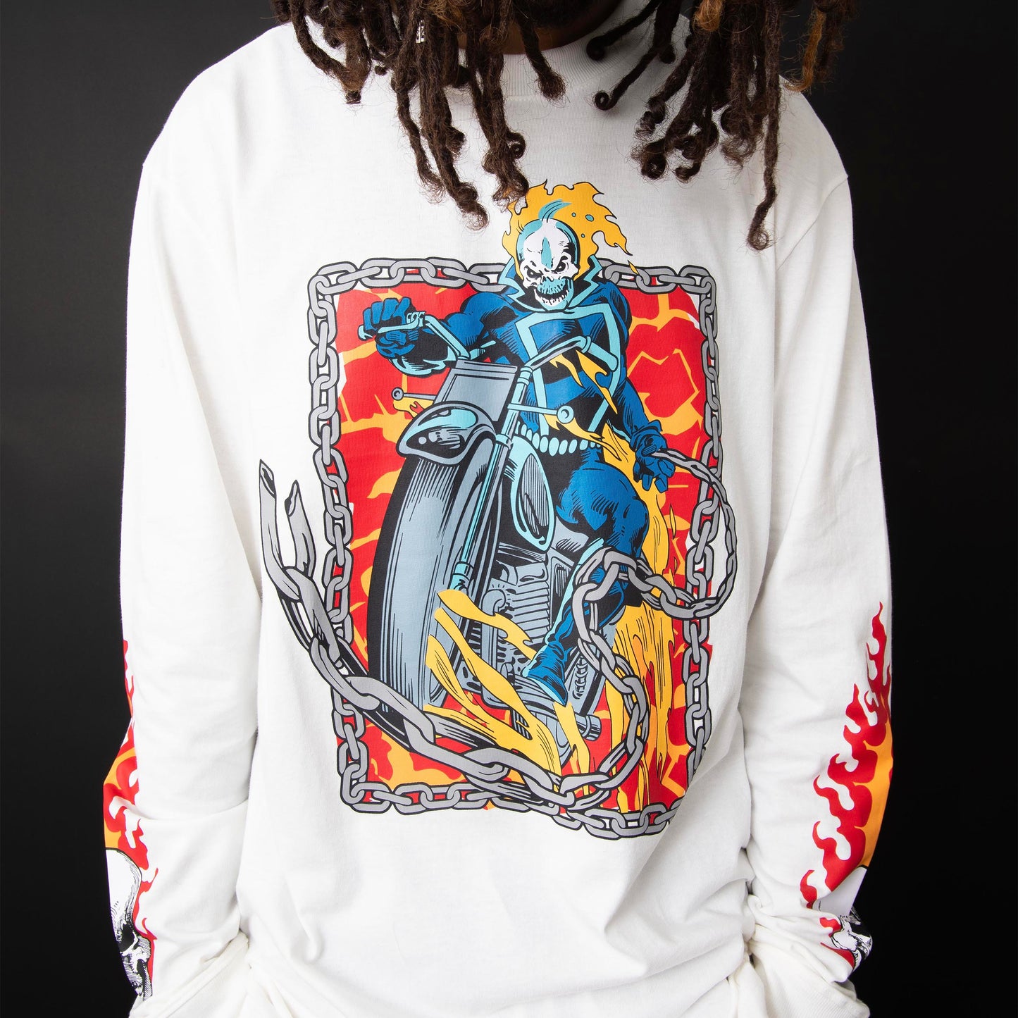 Longsleeve Ghost Rider White