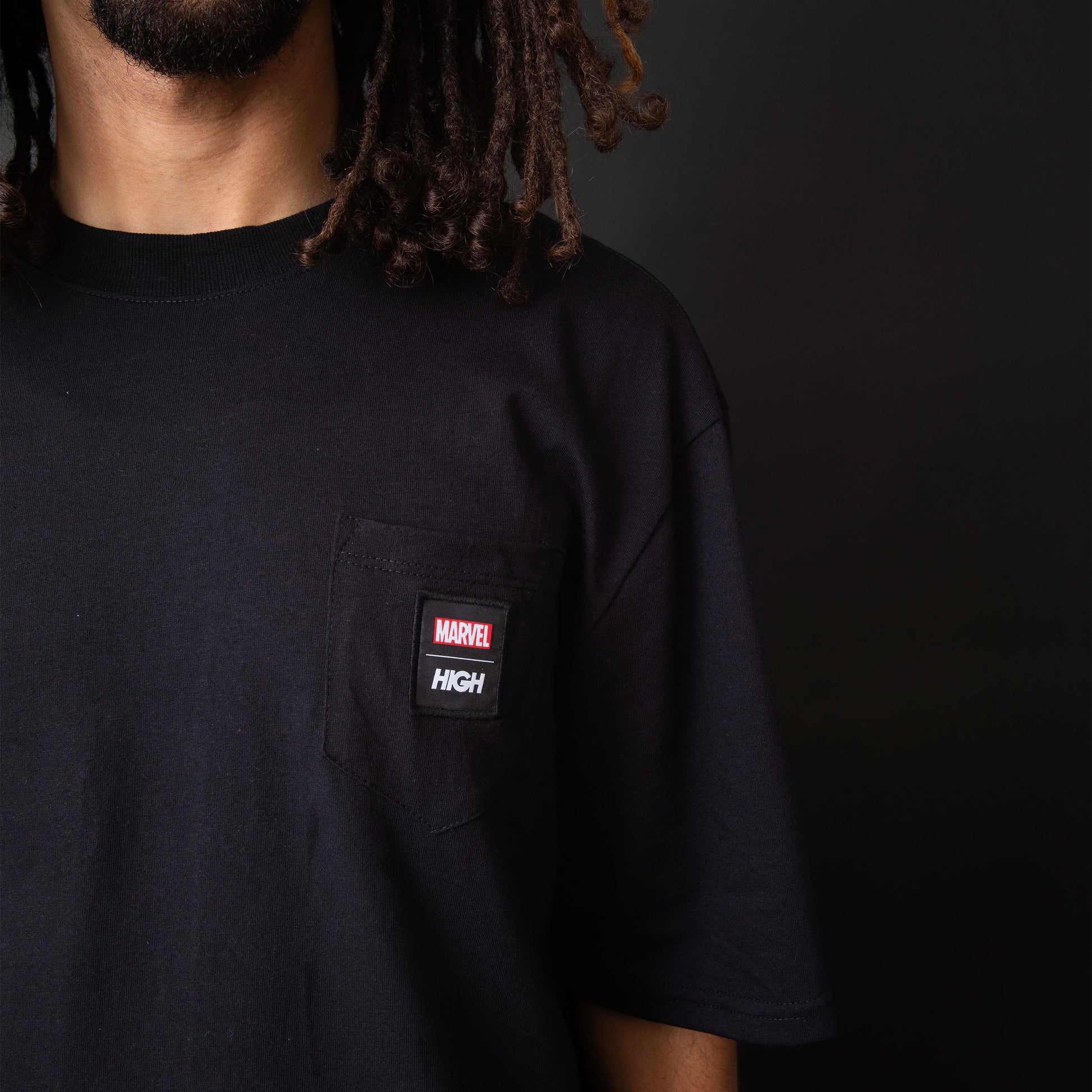 Pocket Tee High X Marvel Black