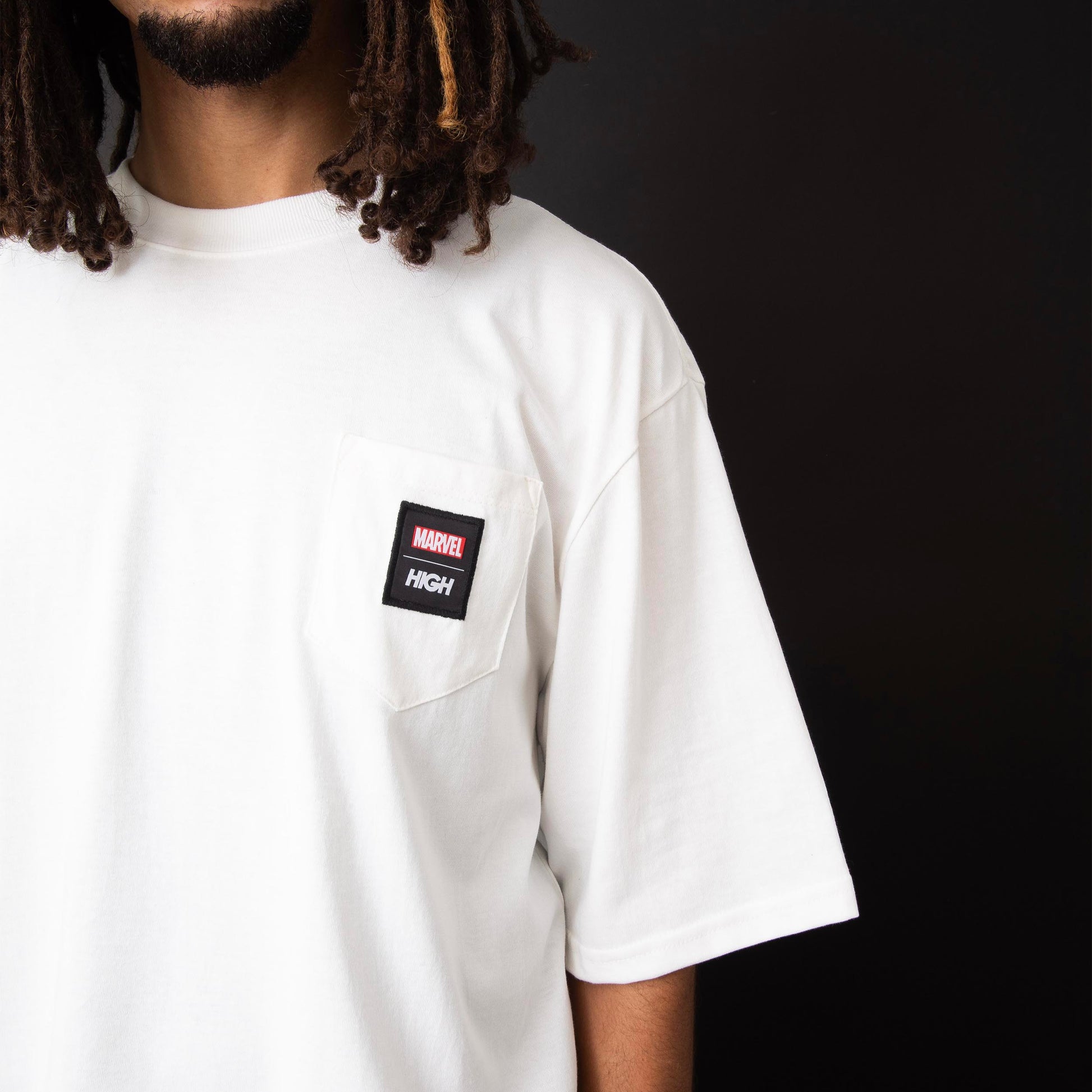 Pocket Tee High X Marvel White