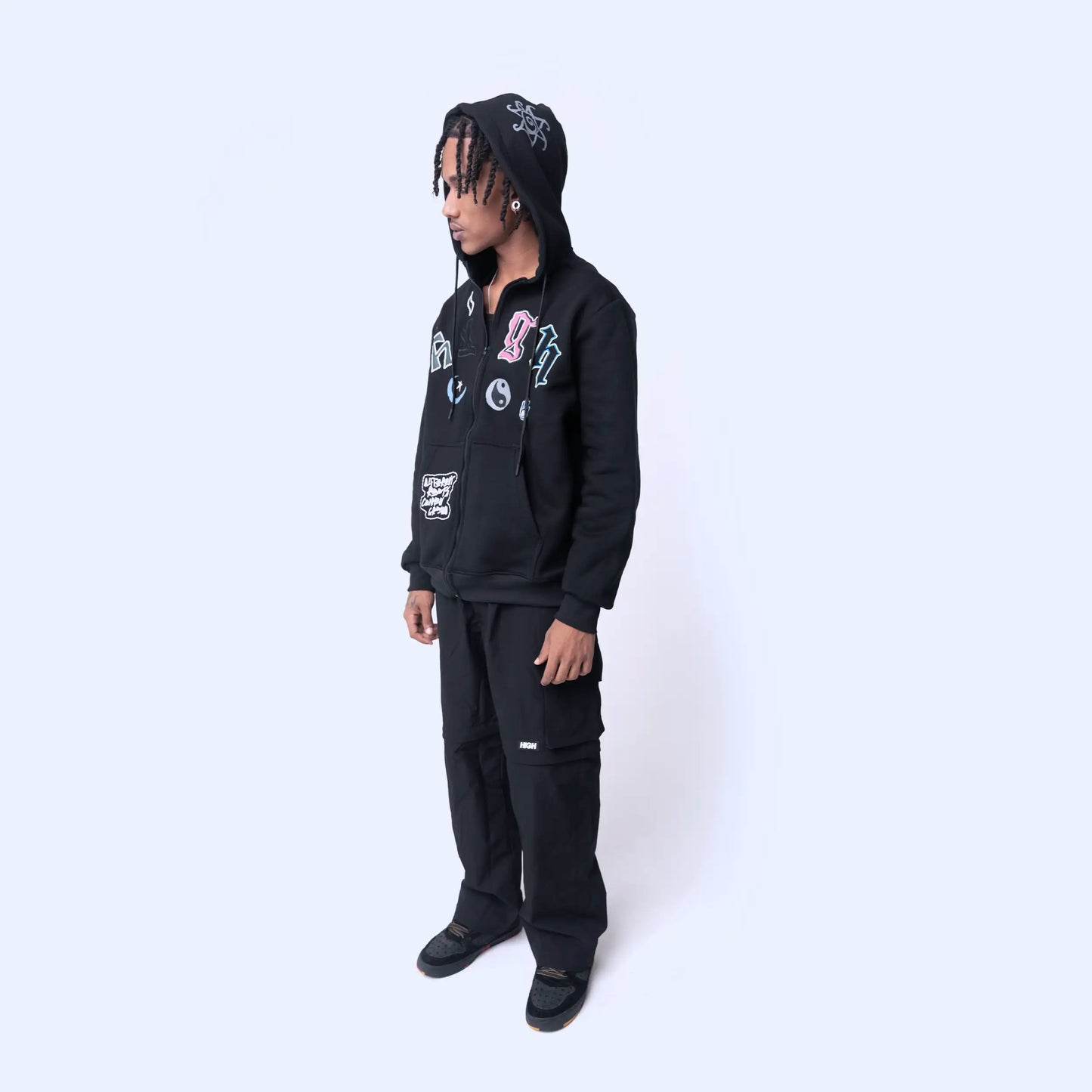 Hoodie Symbols Black