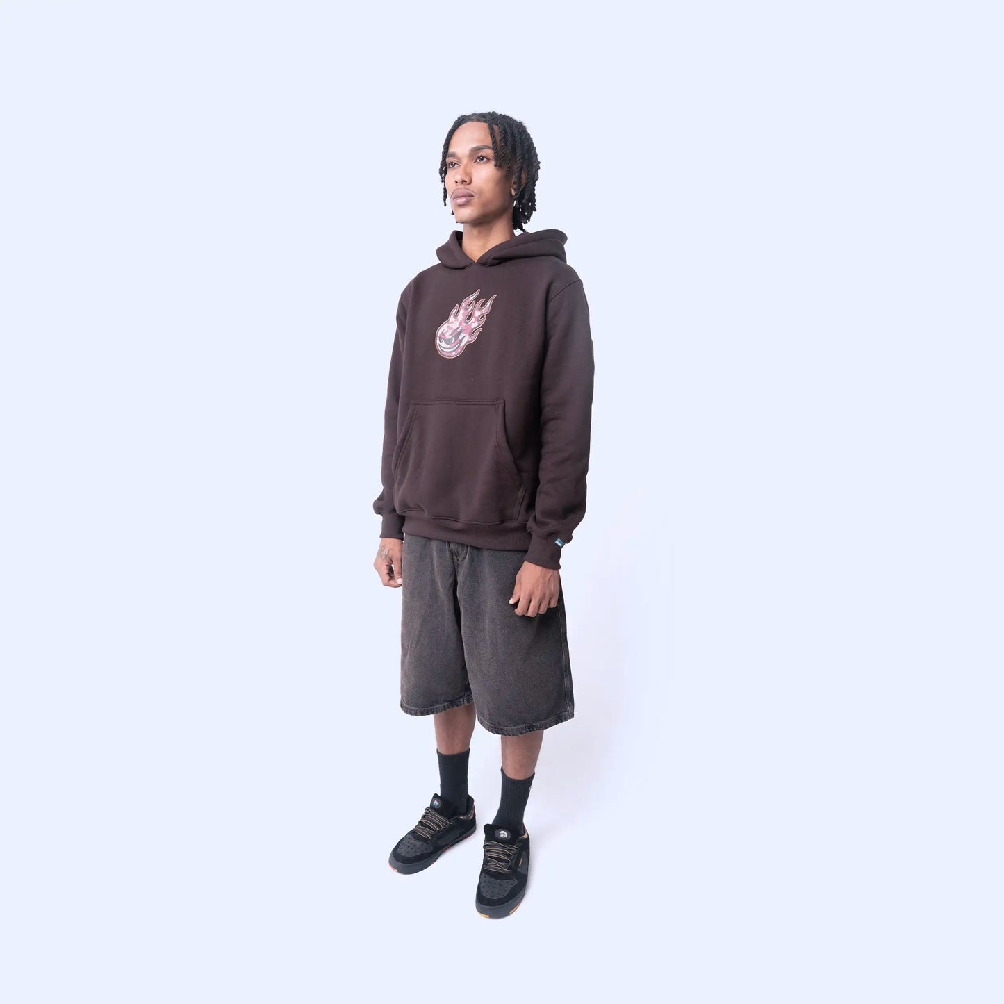 Denim Fire Shorts Brown