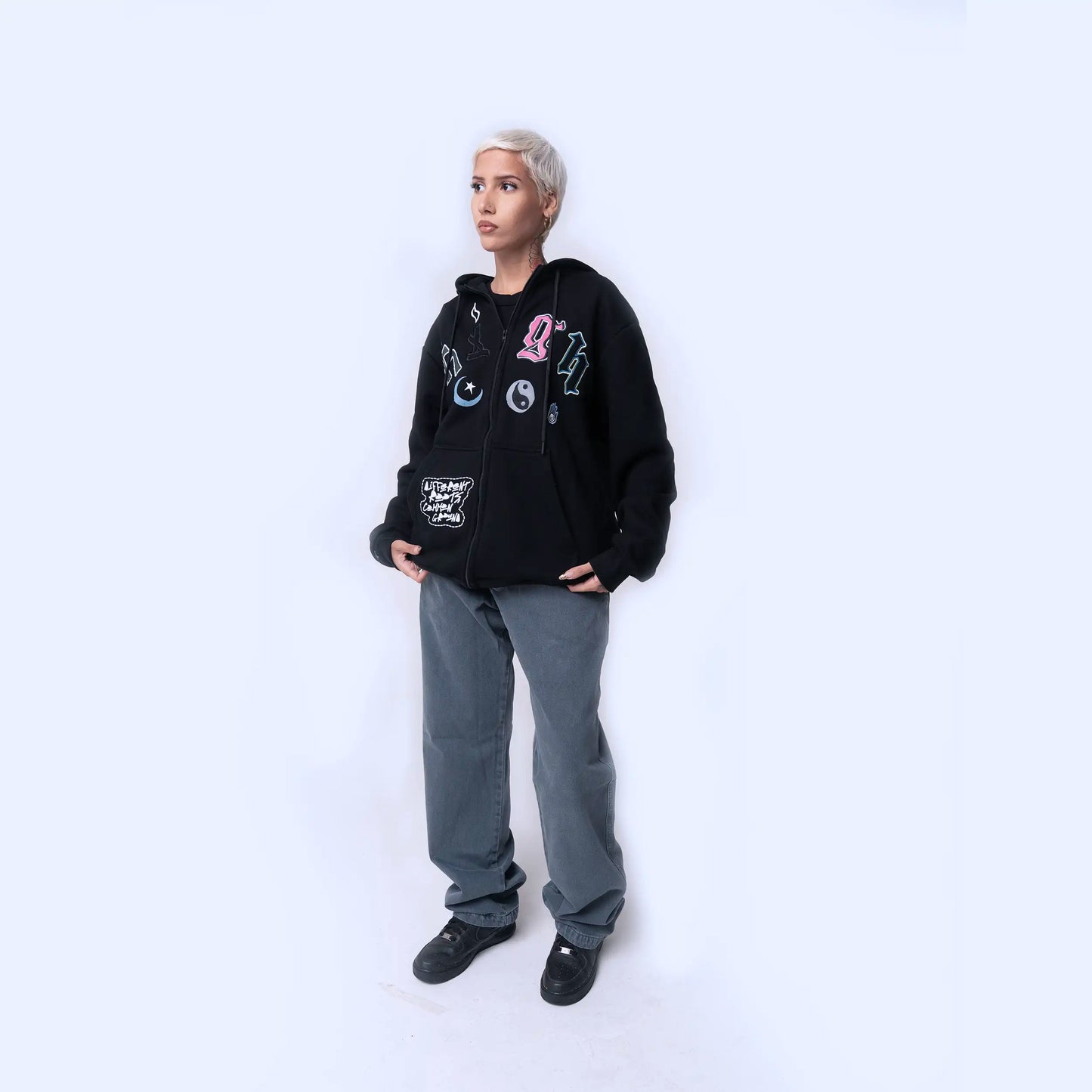 Hoodie Symbols Black