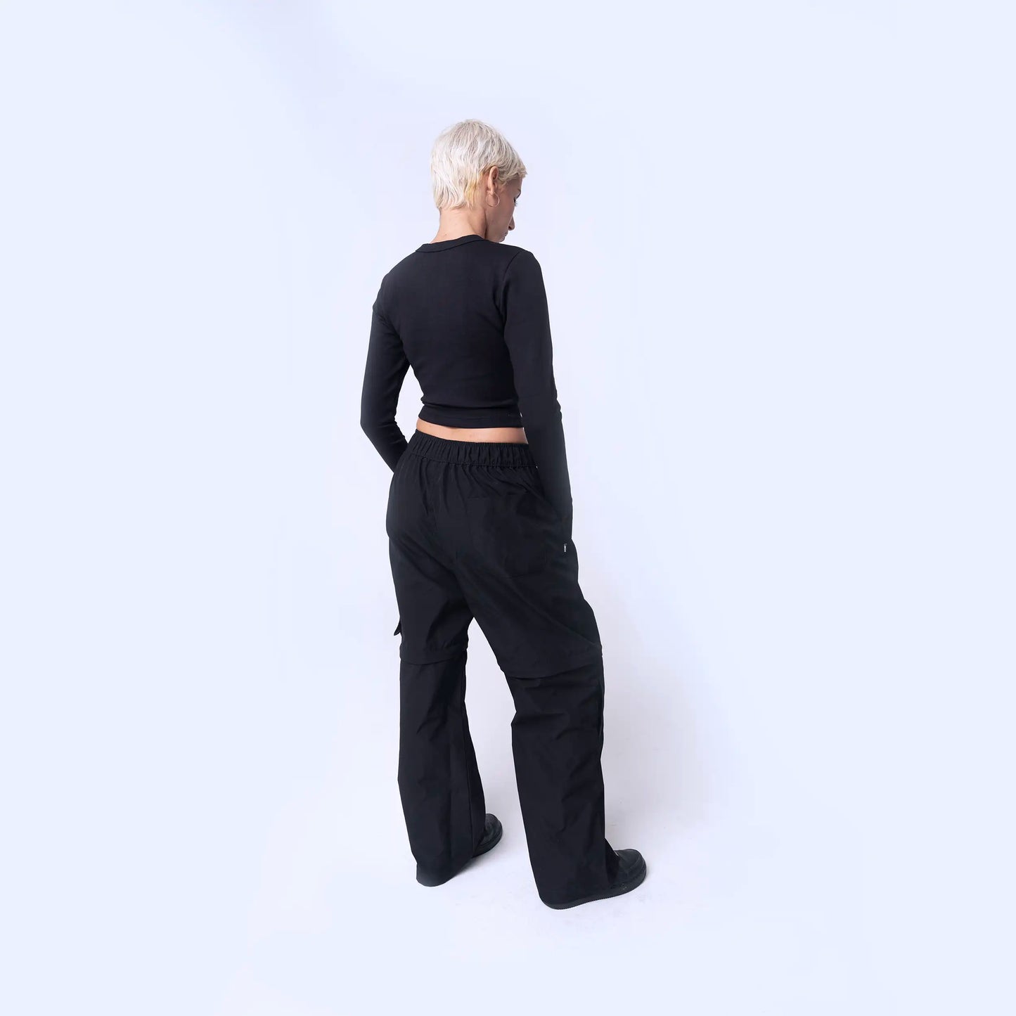 Zip Off Pants Black