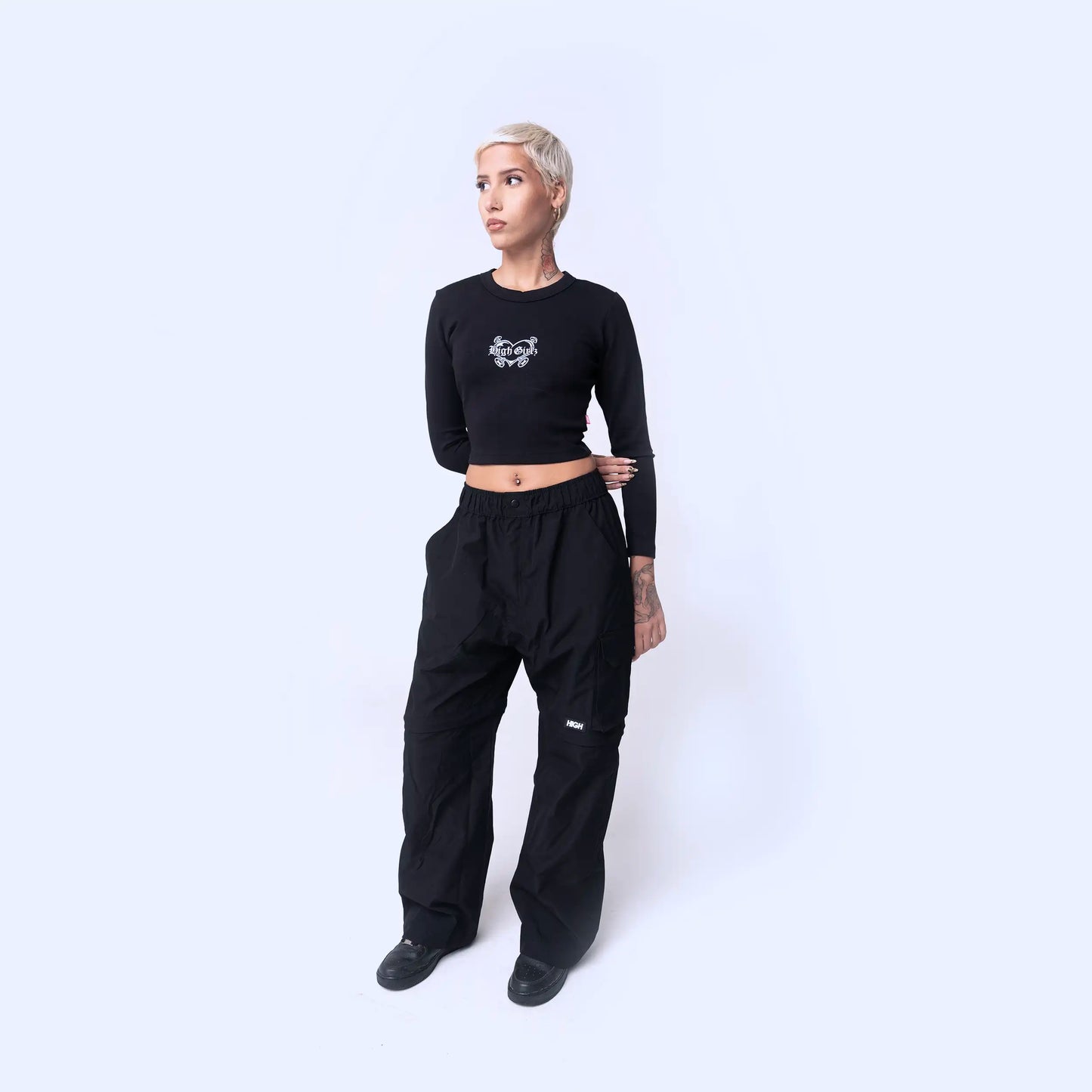 Zip Off Pants Black