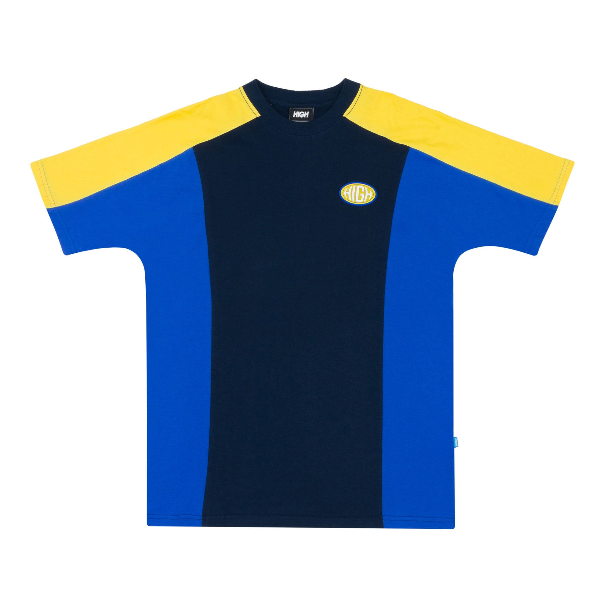 Raglan Tee Tricolore Navy/Yellow