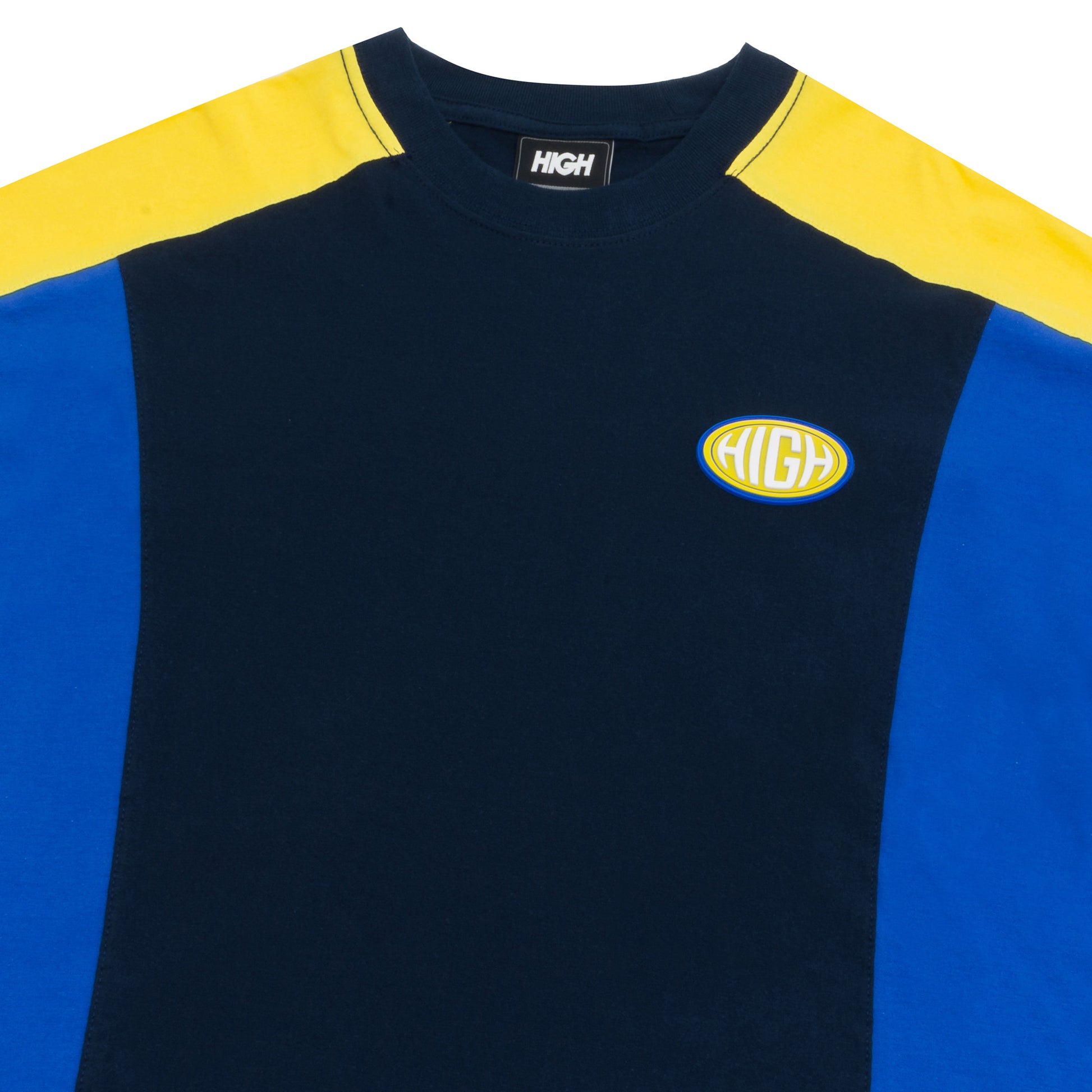 Raglan Tee Tricolore Navy/Yellow
